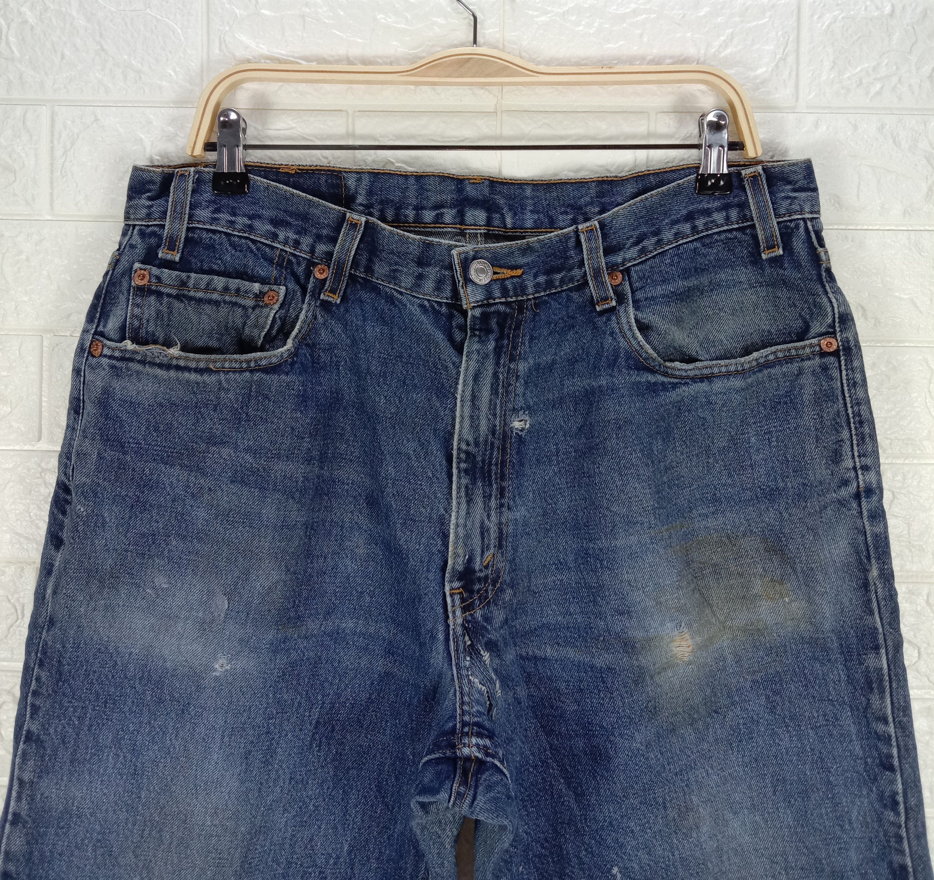 Levi's Vintage 90s Levi's 550 Jeans Relaxed Fit Denim Size US 35 - 2 Thumbnail