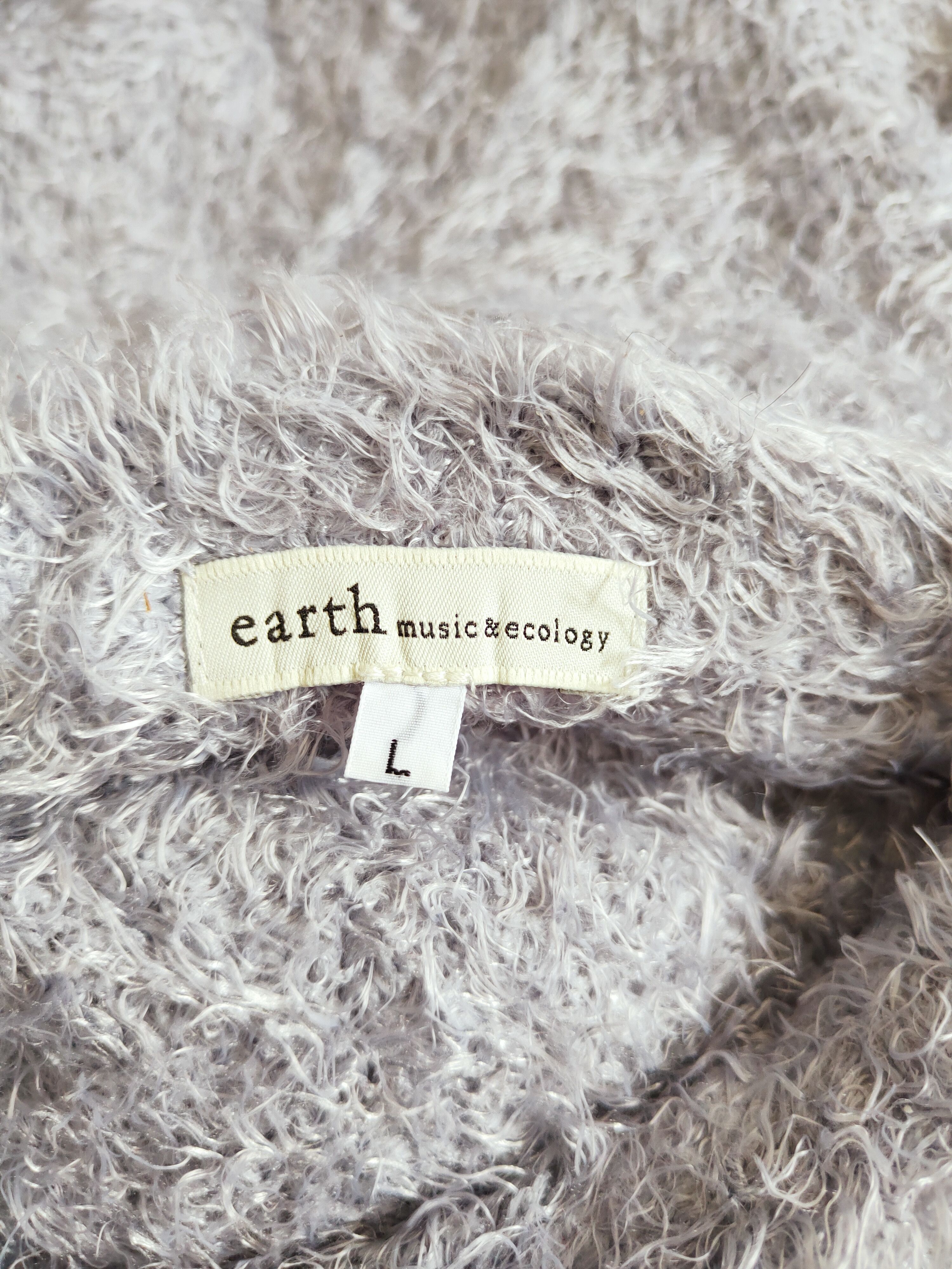 Vintage Earth Music&Ecology Light Blue Mohair Knitwear #S260 Size M / US 6-8 / IT 42-44 - 11 Thumbnail