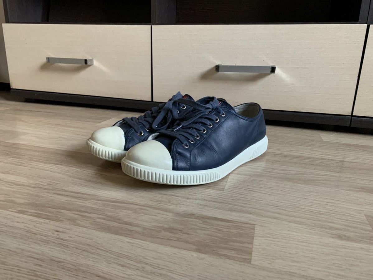 Prada vintage leather low sneakers