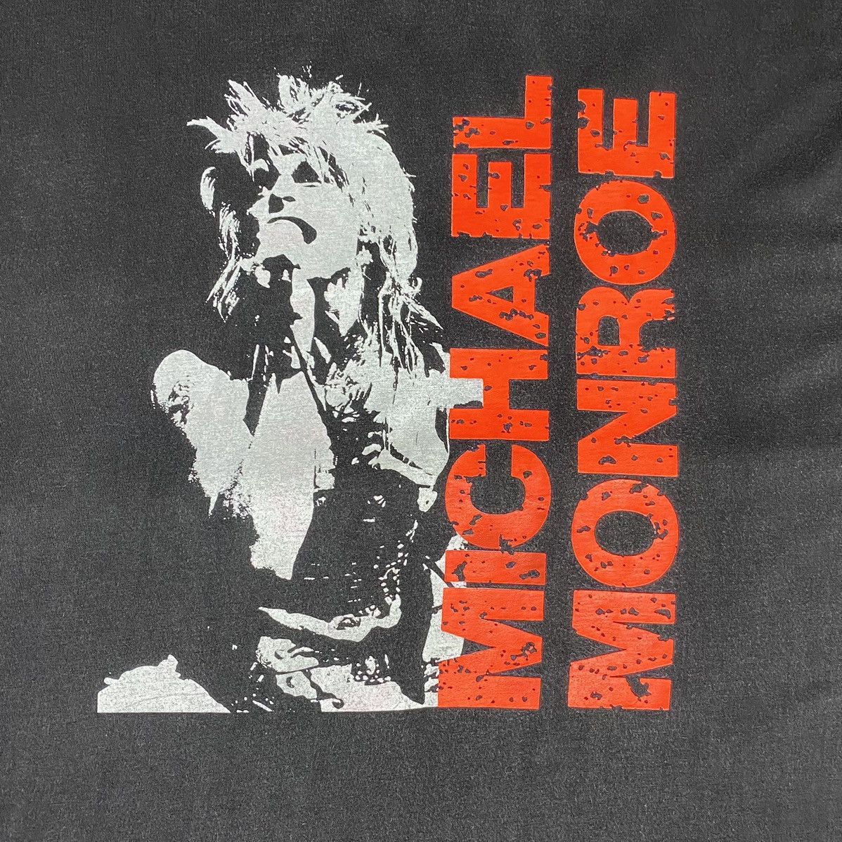 Band Tees × Vintage Vintage 80s Michael Monroe Not Fakin Tour 1989 SunFaded Size US L / EU 52-54 / 3 - 5 Thumbnail