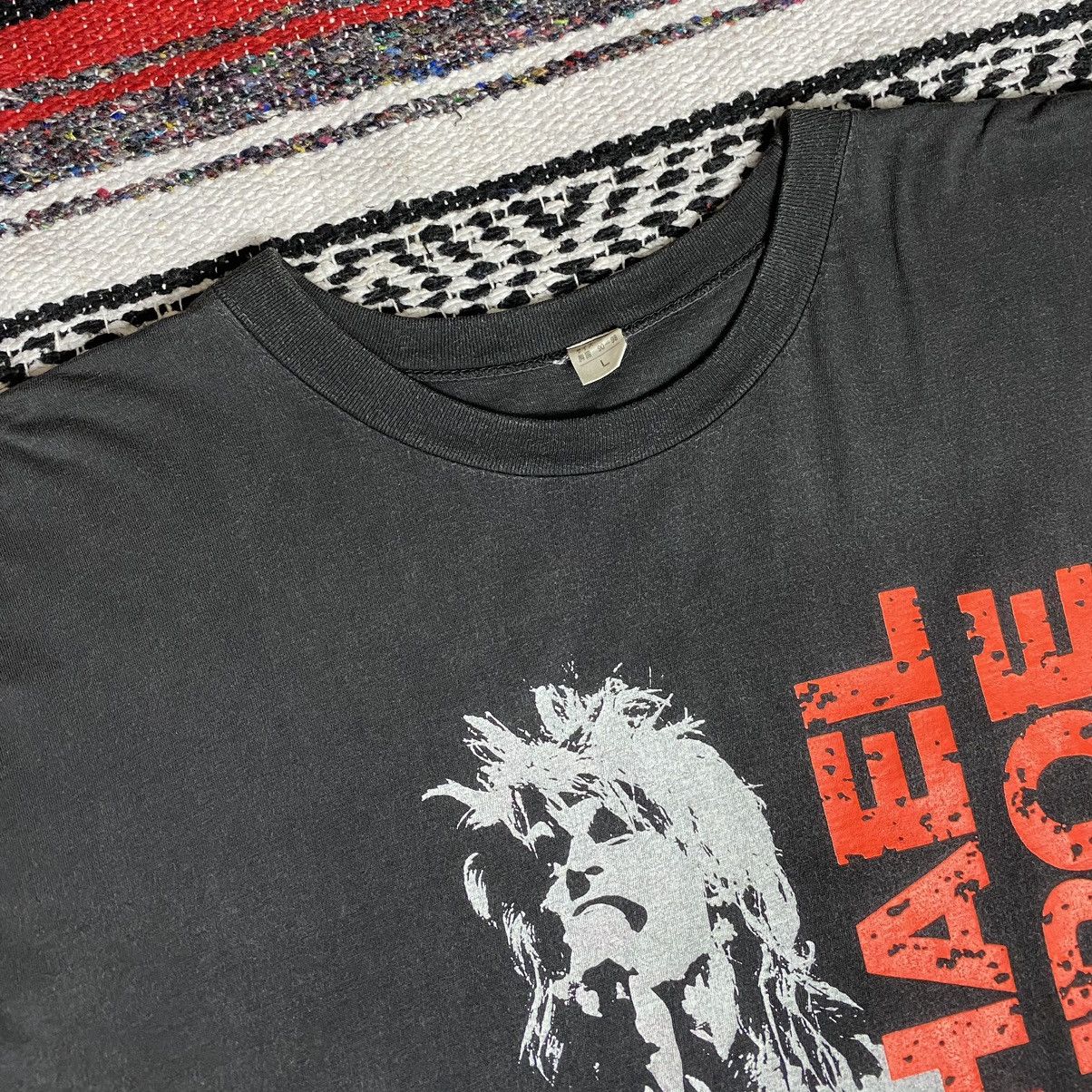 Band Tees × Vintage Vintage 80s Michael Monroe Not Fakin Tour 1989 SunFaded Size US L / EU 52-54 / 3 - 10 Thumbnail