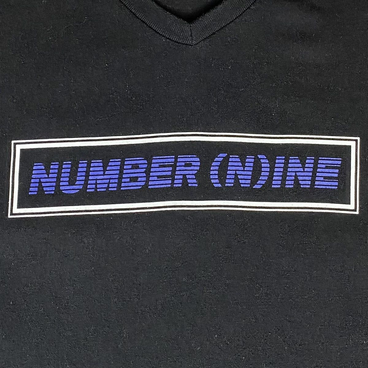 Japanese Brand Number (N)Ine Box Logo Shirt V-Neck Number (N)Ine Size US S / EU 44-46 / 1 - 5 Thumbnail