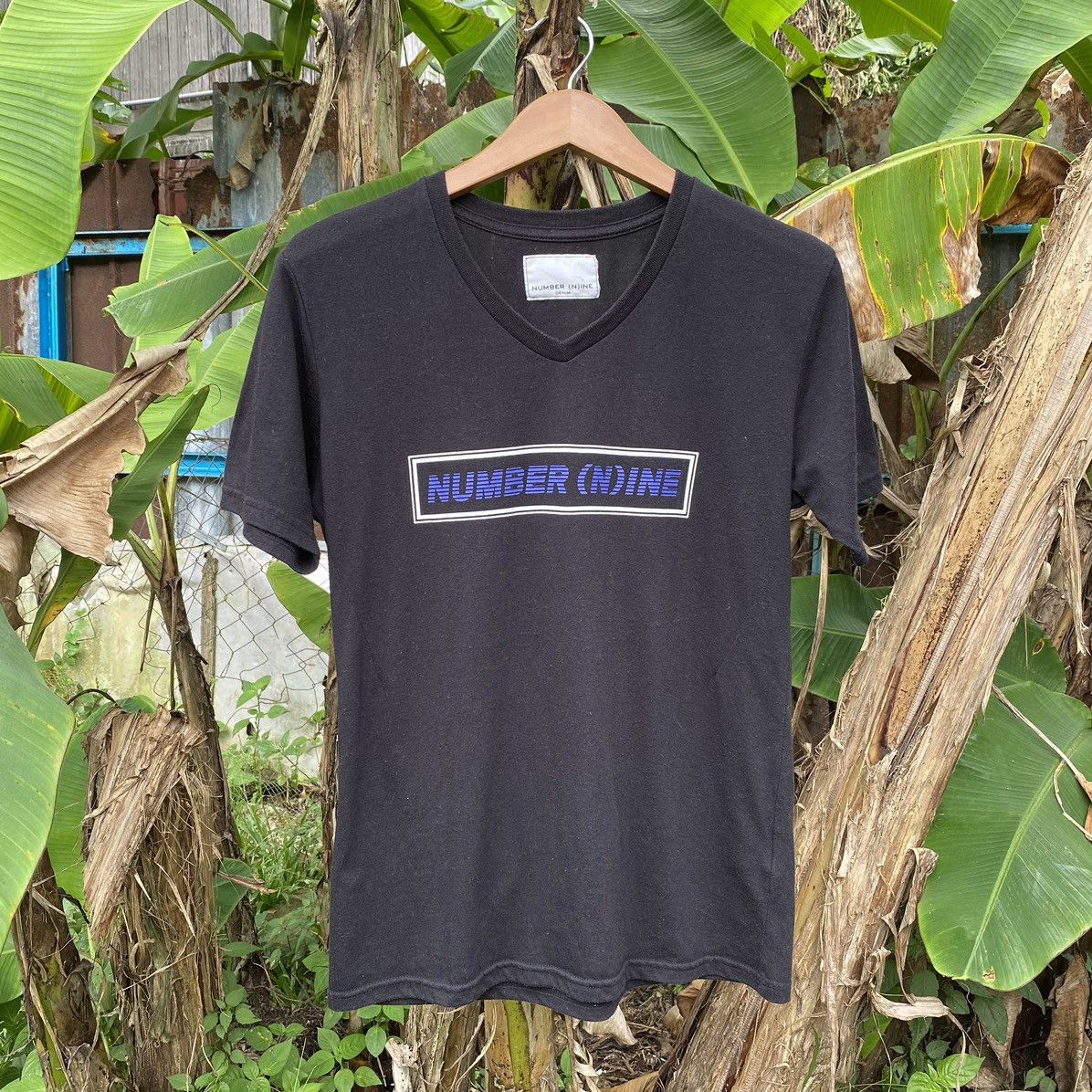 Japanese Brand Number (N)Ine Box Logo Shirt V-Neck Number (N)Ine Size US S / EU 44-46 / 1 - 3 Thumbnail