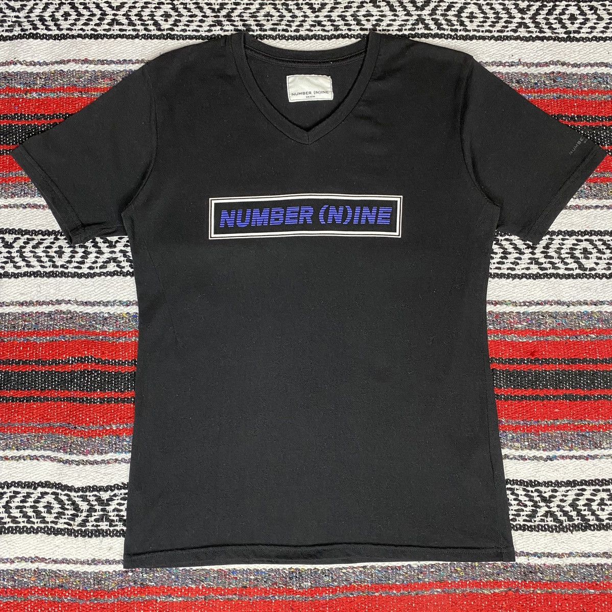 Japanese Brand Number (N)Ine Box Logo Shirt V-Neck Number (N)Ine Size US S / EU 44-46 / 1 - 1 Thumbnail