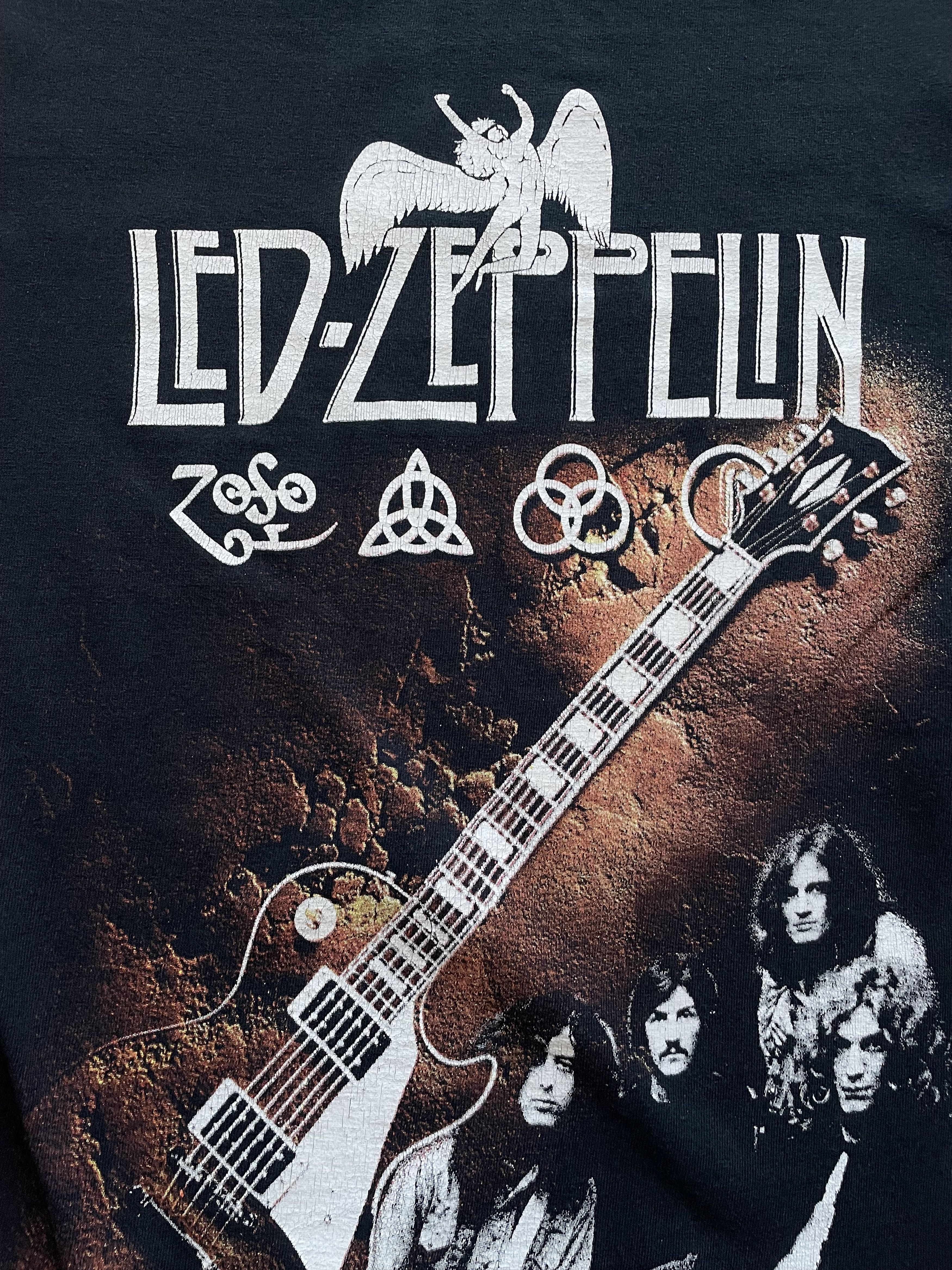 Band Tees × Led Zeppelin × Vintage Vintage Led Zeppelin Band Tee Shirt Jersey Rare Y2K Hype Size US S / EU 44-46 / 1 - 3 Thumbnail