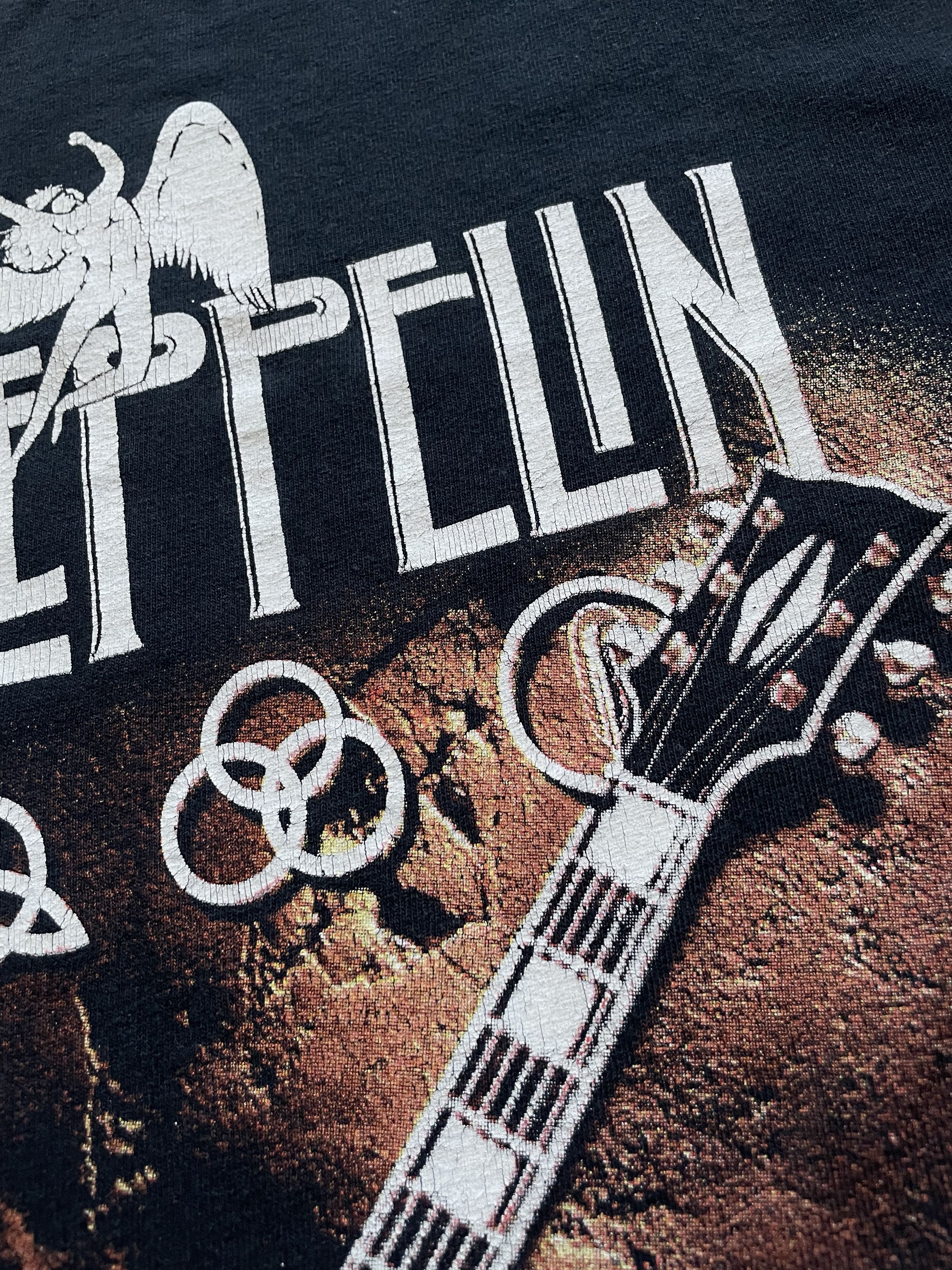 Band Tees × Led Zeppelin × Vintage Vintage Led Zeppelin Band Tee Shirt Jersey Rare Y2K Hype Size US S / EU 44-46 / 1 - 5 Thumbnail