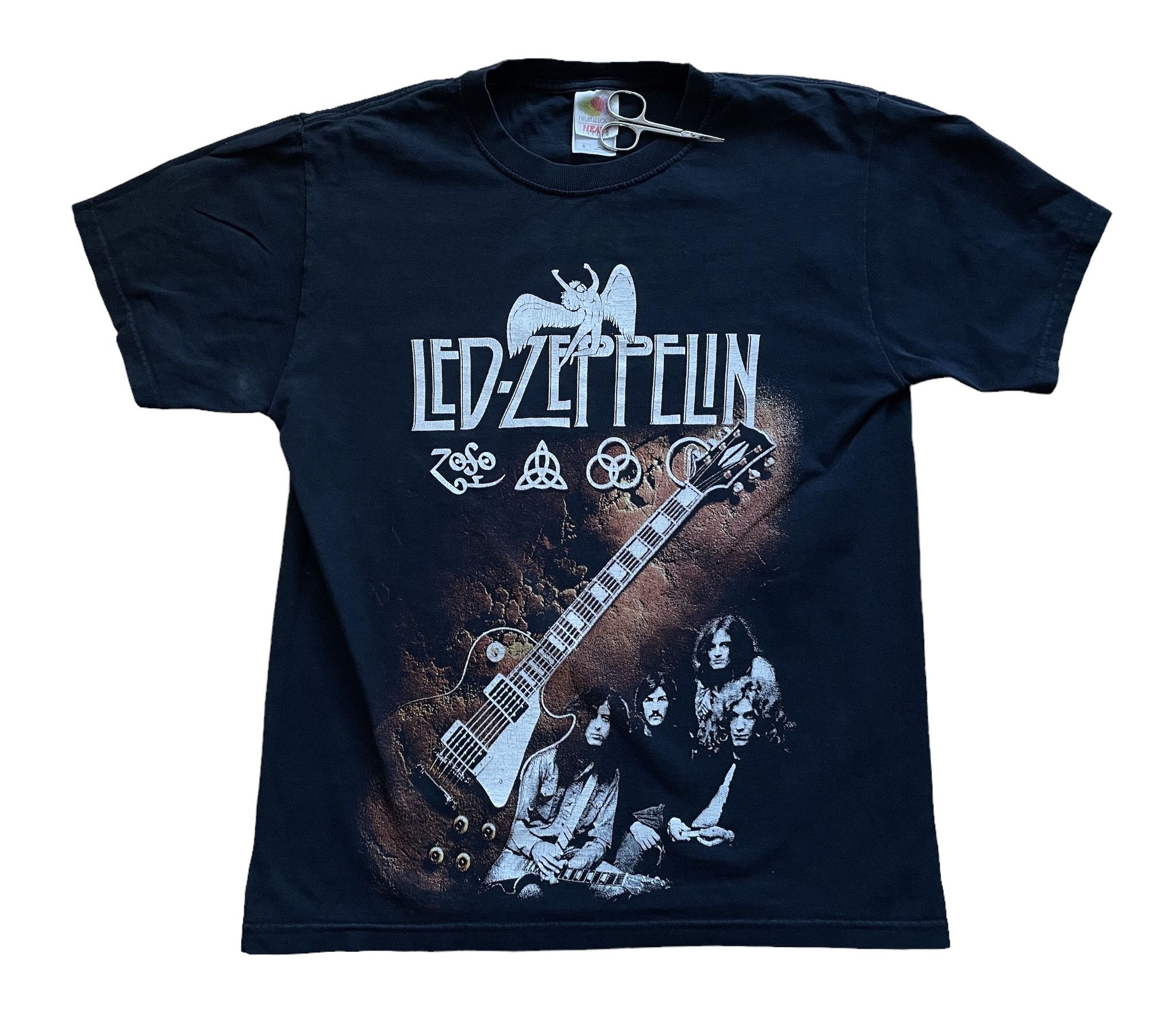 Band Tees × Led Zeppelin × Vintage Vintage Led Zeppelin Band Tee Shirt Jersey Rare Y2K Hype Size US S / EU 44-46 / 1 - 1 Thumbnail