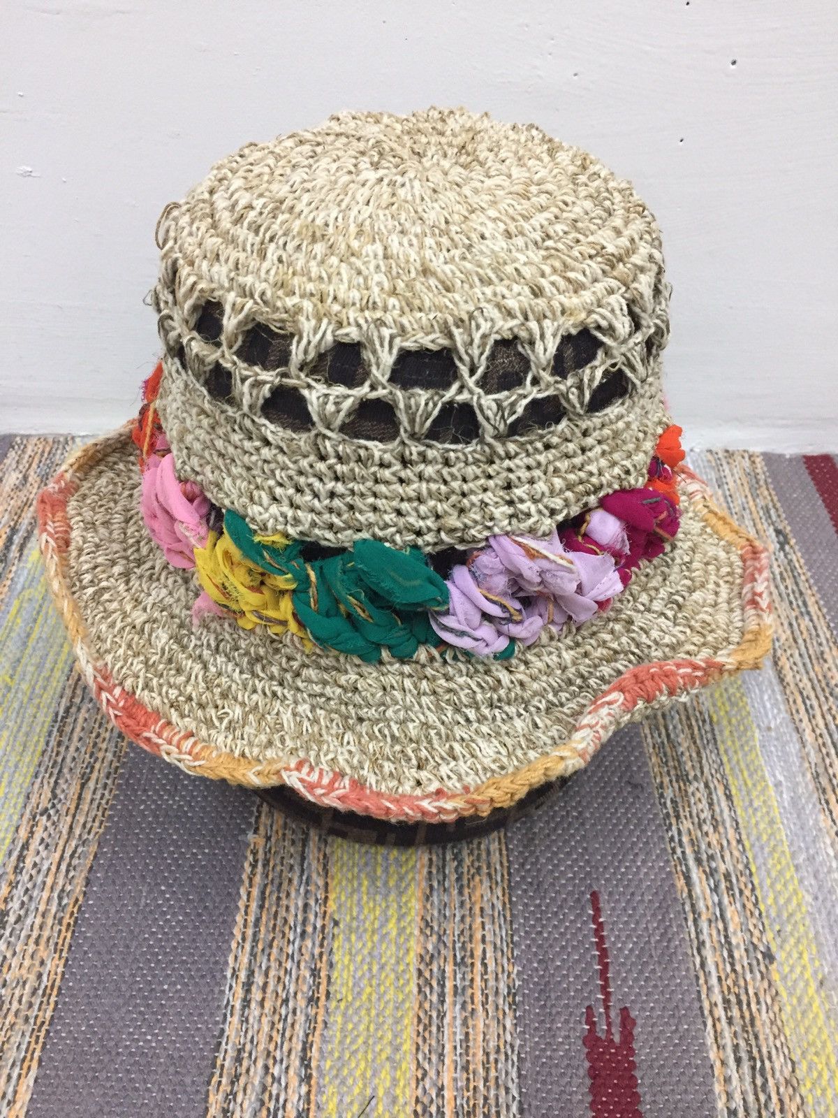 Rare Amina Hemp Bucket Hat Handmade