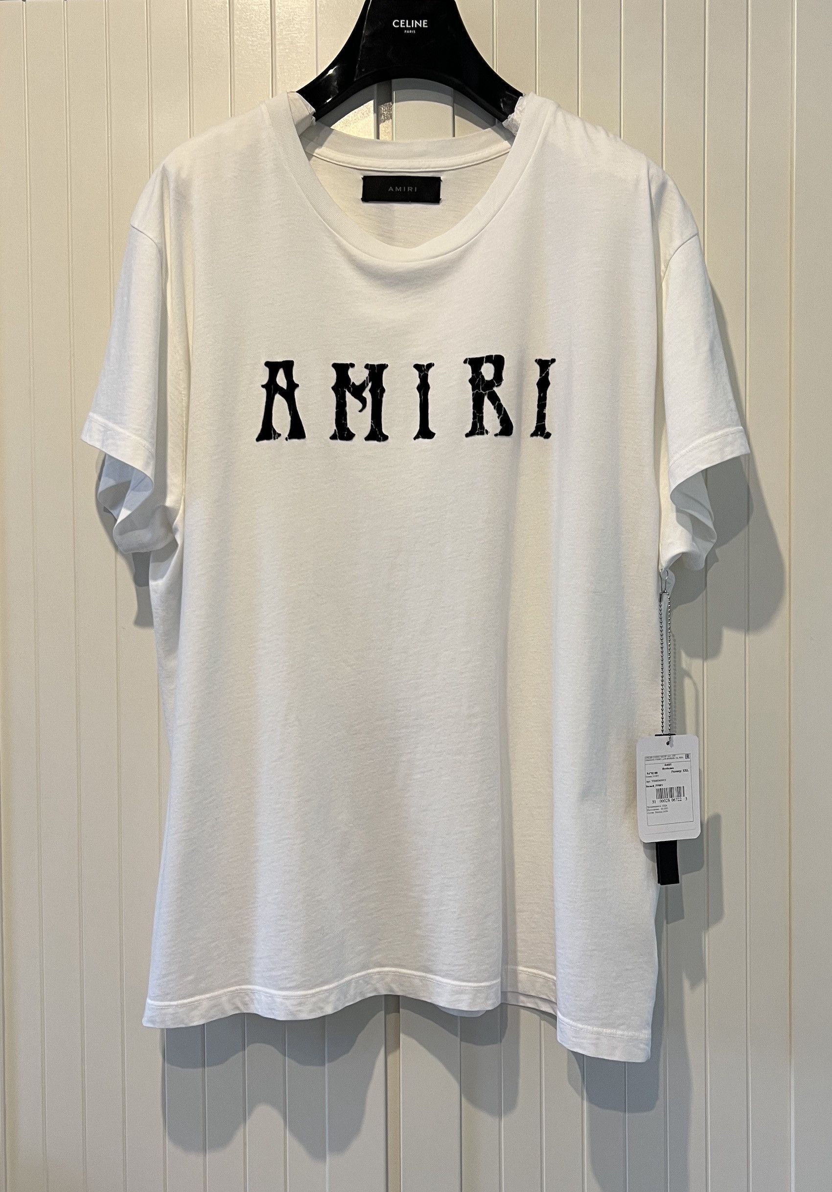 image of Amiri Ss'20 T-Shirt Hippie in White, Men's (Size 2XL)