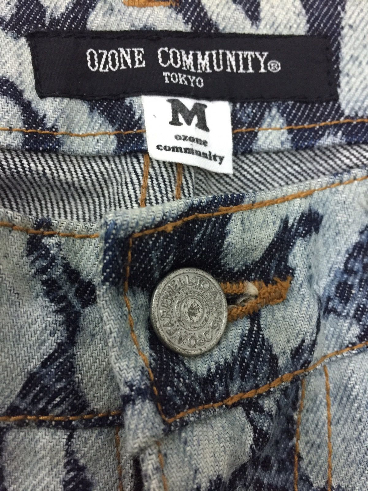 Japanese Brand Vintage Japan Ozone Community Artwork Denim Pants Size US 30 / EU 46 - 5 Thumbnail