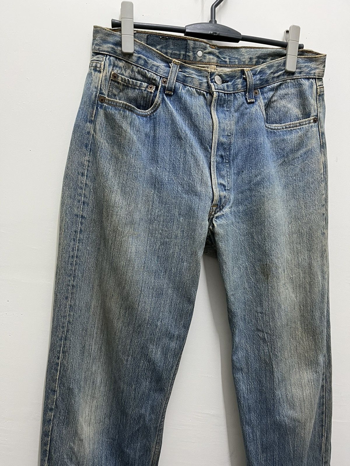 Levi's Vintage Levis 501 90s Distressed Sunfaded Denim Pants Size US 33 - 5 Thumbnail