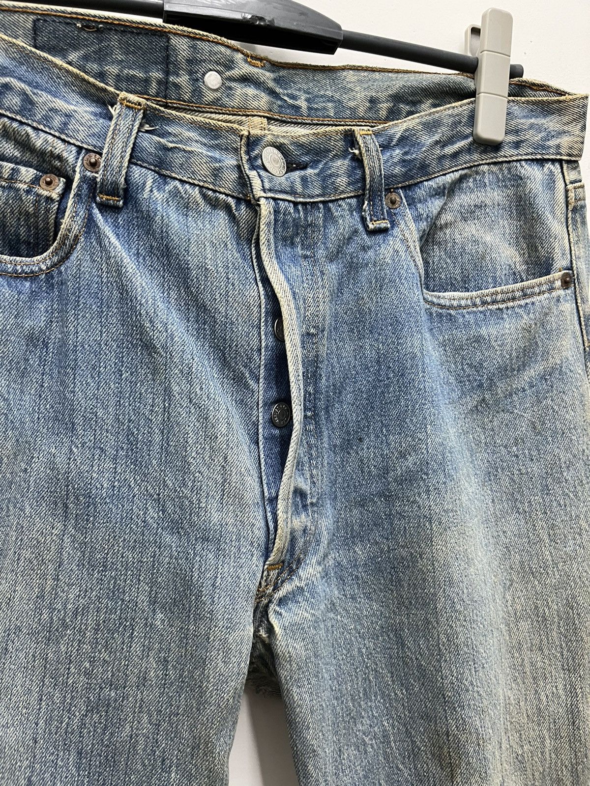 Levi's Vintage Levis 501 90s Distressed Sunfaded Denim Pants Size US 33 - 9 Thumbnail