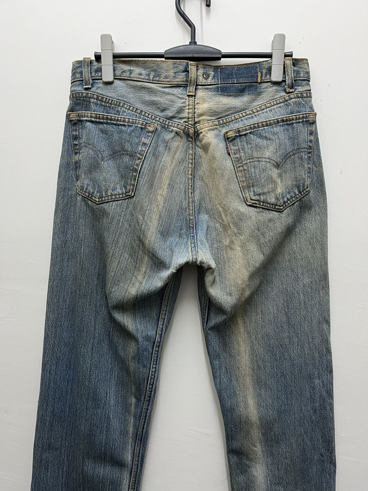 Levi's Vintage Levis 501 90s Distressed Sunfaded Denim Pants Size US 33 - 2 Thumbnail