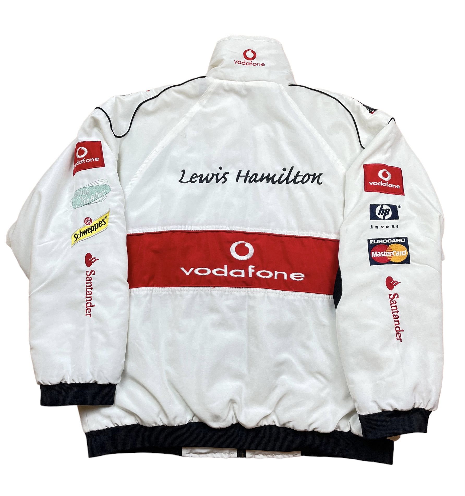 Mercedes Vodafone Vintage Racing Jacket Hamilton Bomber