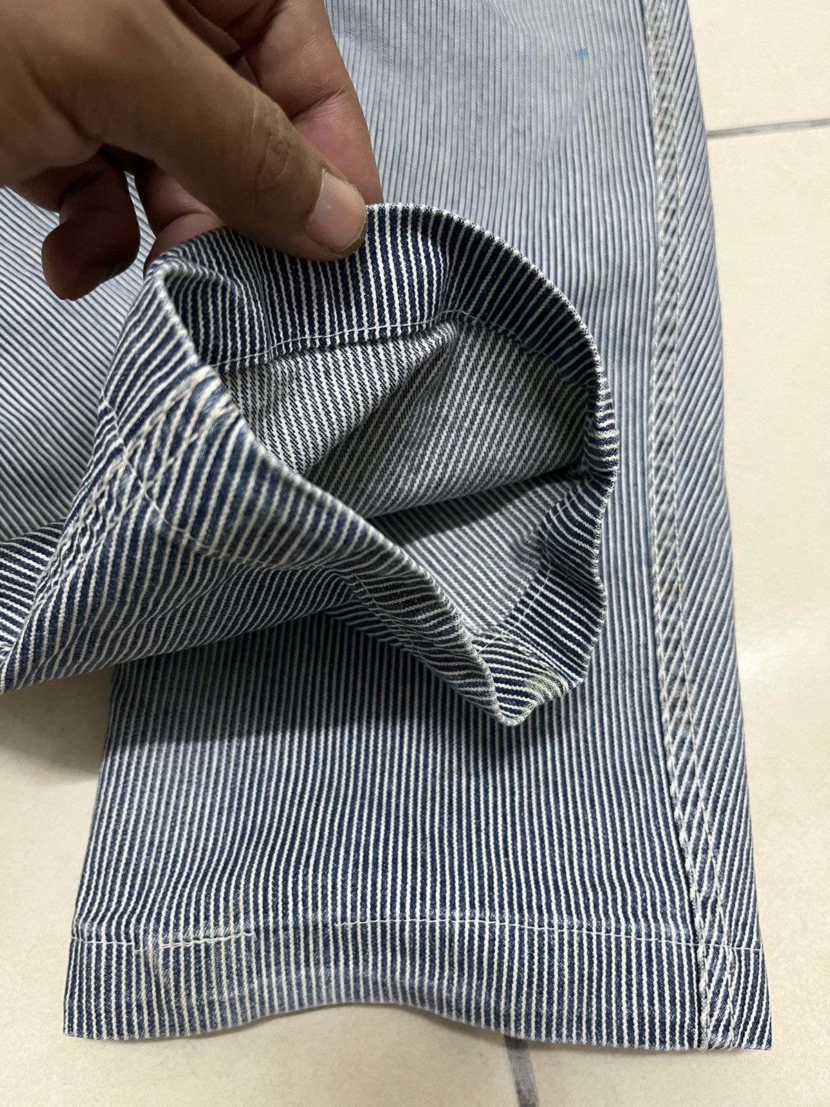 Japanese Brand I’Z Frontier Multi Pocket Hickory Denim Pants Size US 31 - 9 Thumbnail