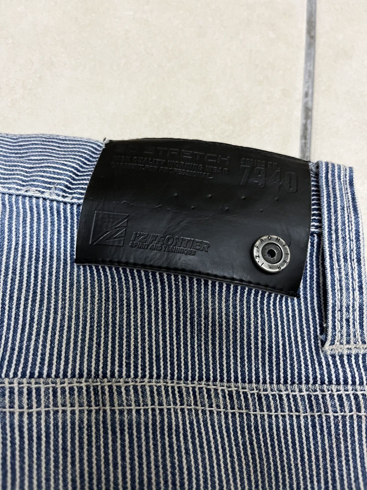 Japanese Brand I’Z Frontier Multi Pocket Hickory Denim Pants Size US 31 - 10 Thumbnail