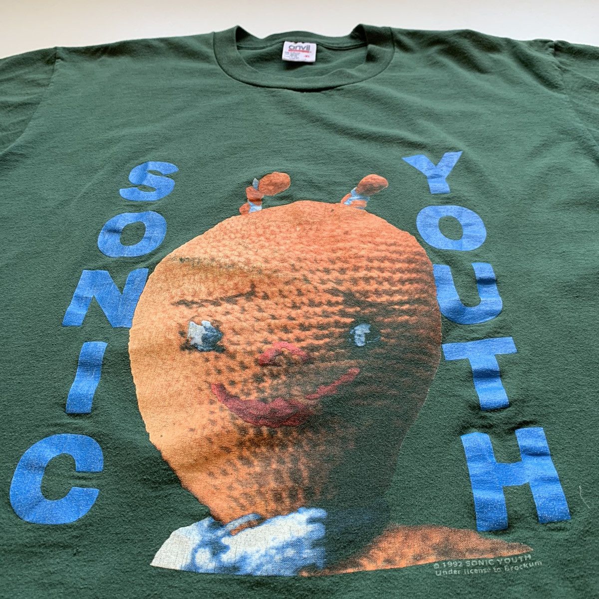 Band Tees Vintage 1992 Sonic Youth Dirty t shirt single stitched green Size US XL / EU 56 / 4 - 2 Thumbnail