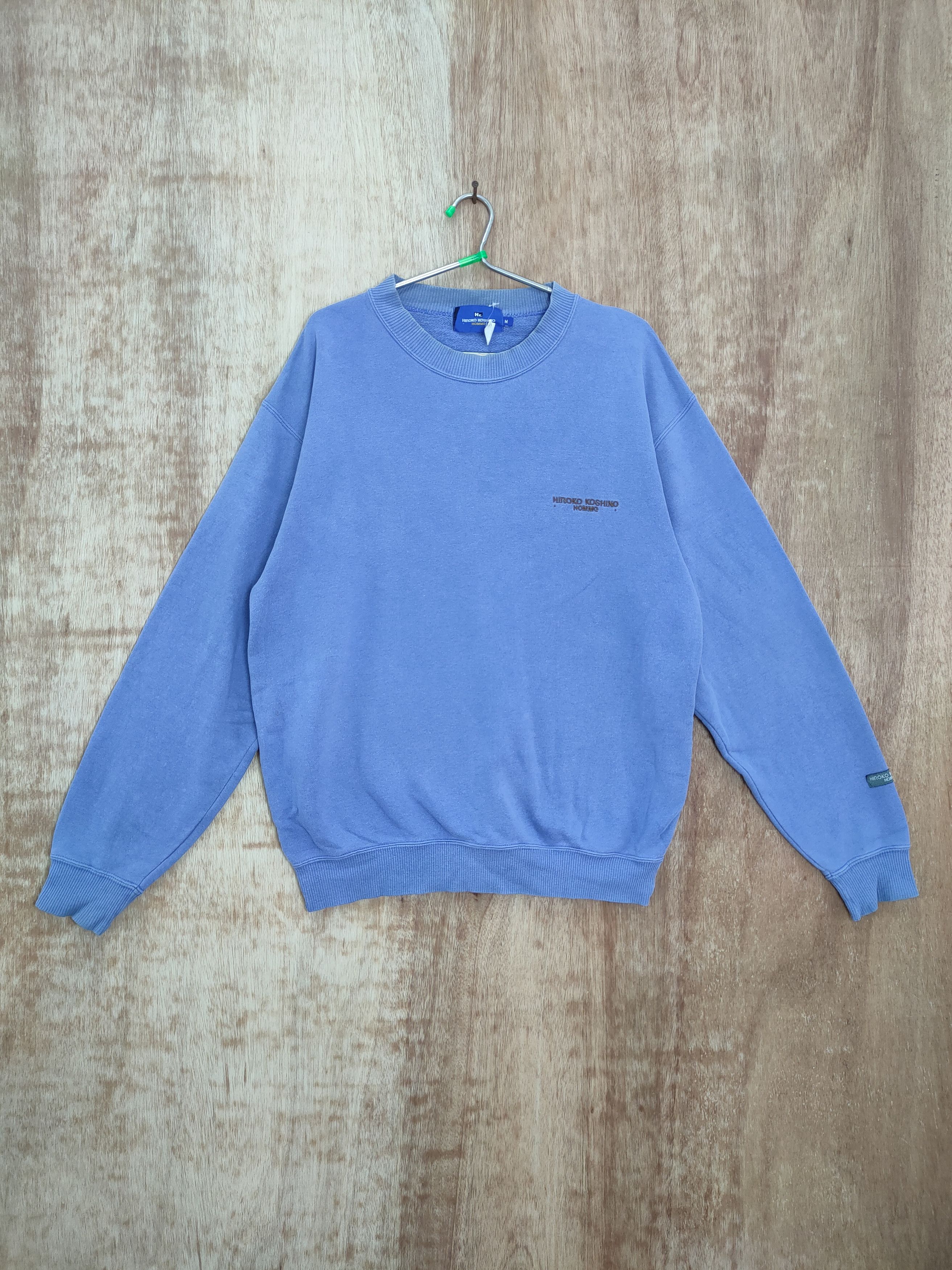 Hiroko Koshino Homme DLL Hiroko Koshino Homme big logo sweatshirt Japan #621T Size US M / EU 48-50 / 2 - 7 Thumbnail