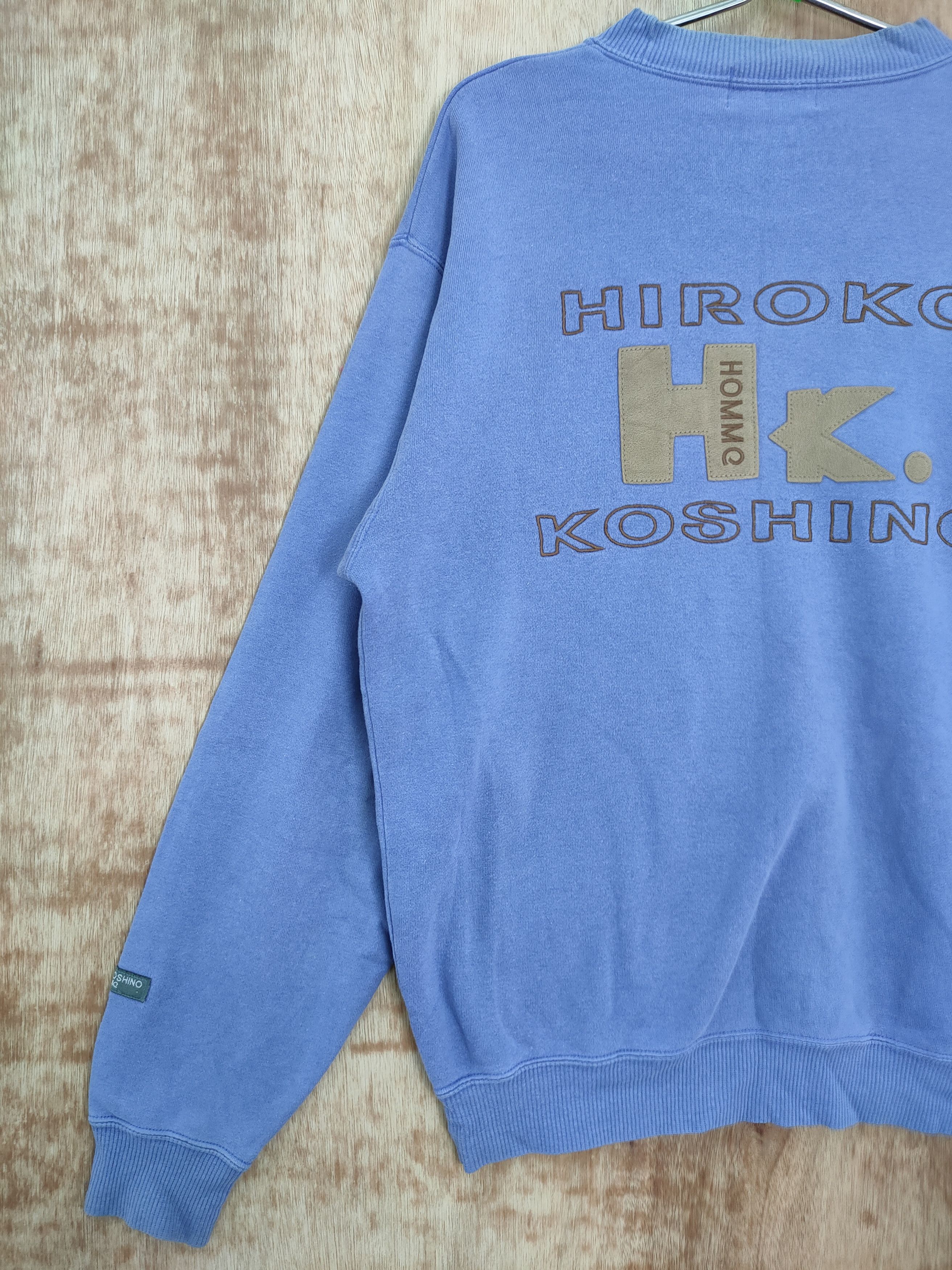 Hiroko Koshino Homme DLL Hiroko Koshino Homme big logo sweatshirt Japan #621T Size US M / EU 48-50 / 2 - 2 Thumbnail