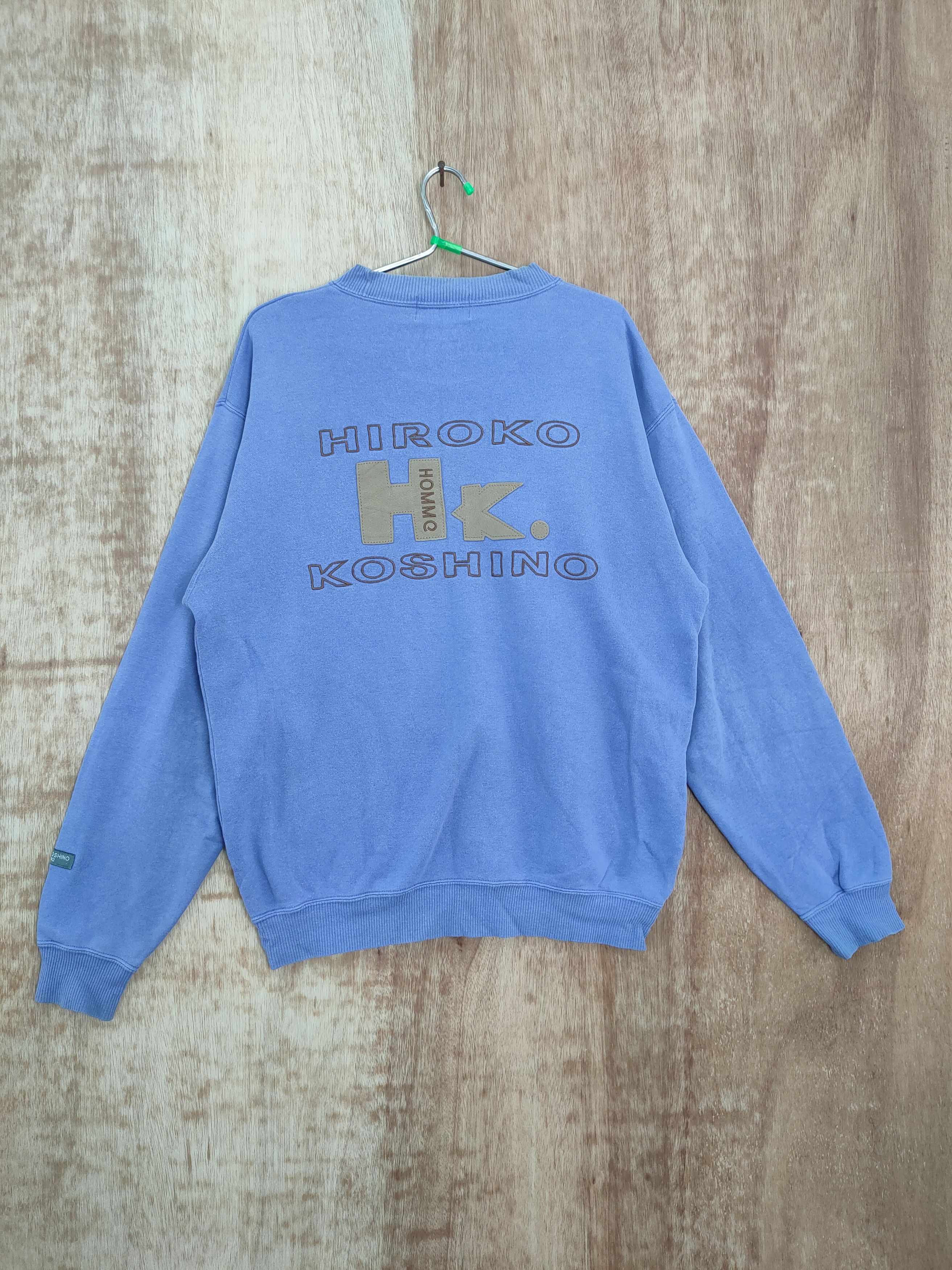 Hiroko Koshino Homme DLL Hiroko Koshino Homme big logo sweatshirt Japan #621T Size US M / EU 48-50 / 2 - 1 Thumbnail