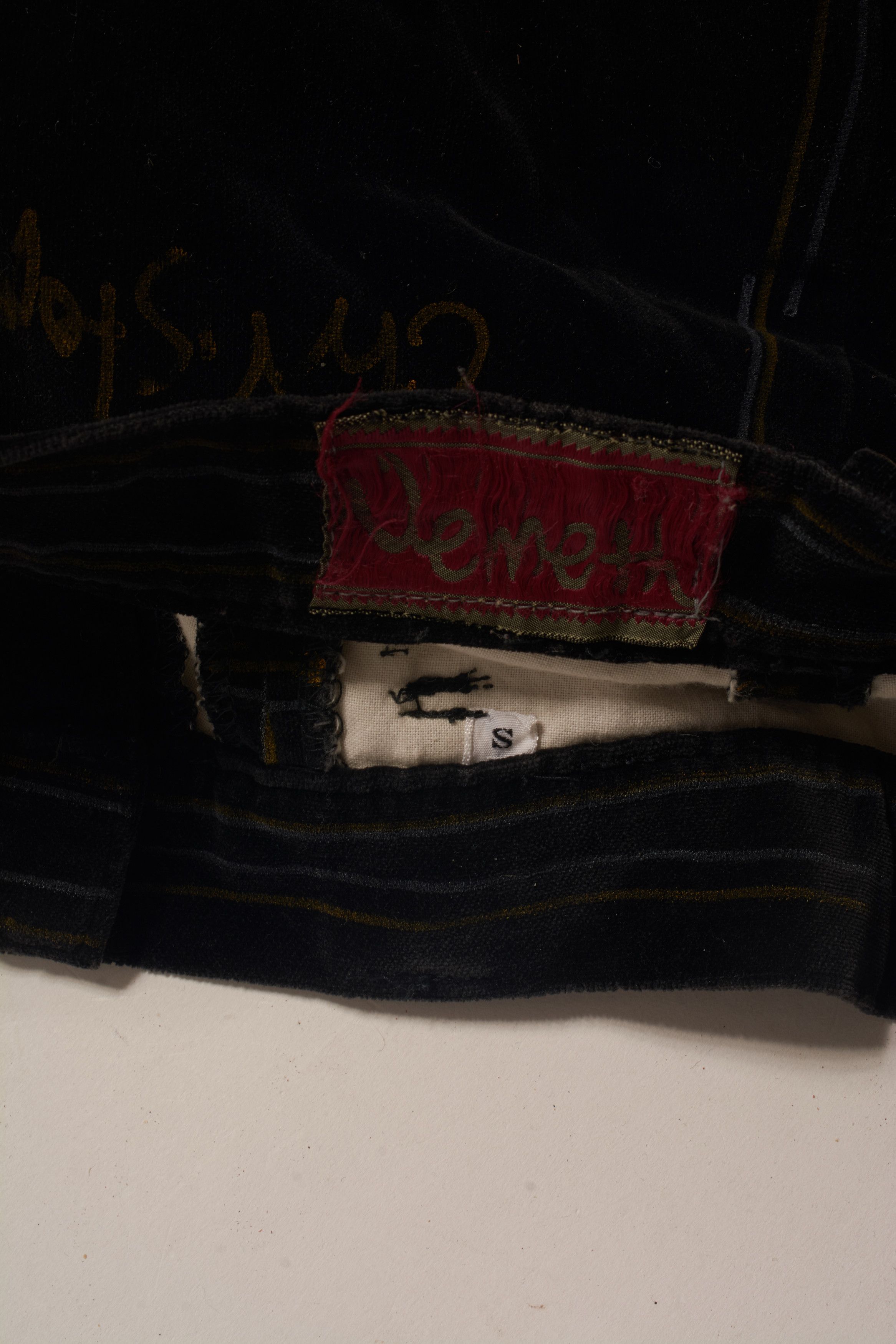 Christopher Nemeth Signed Velvet 3D Trousers Size US 28 / EU 44 - 4 Thumbnail