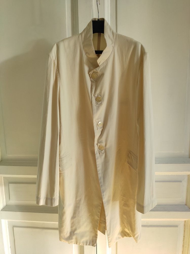 image of Casey Casey x Casey Vidalenc Long Work Coat.like Forme D'expression Or Paul Harnden in Ivory (Size 