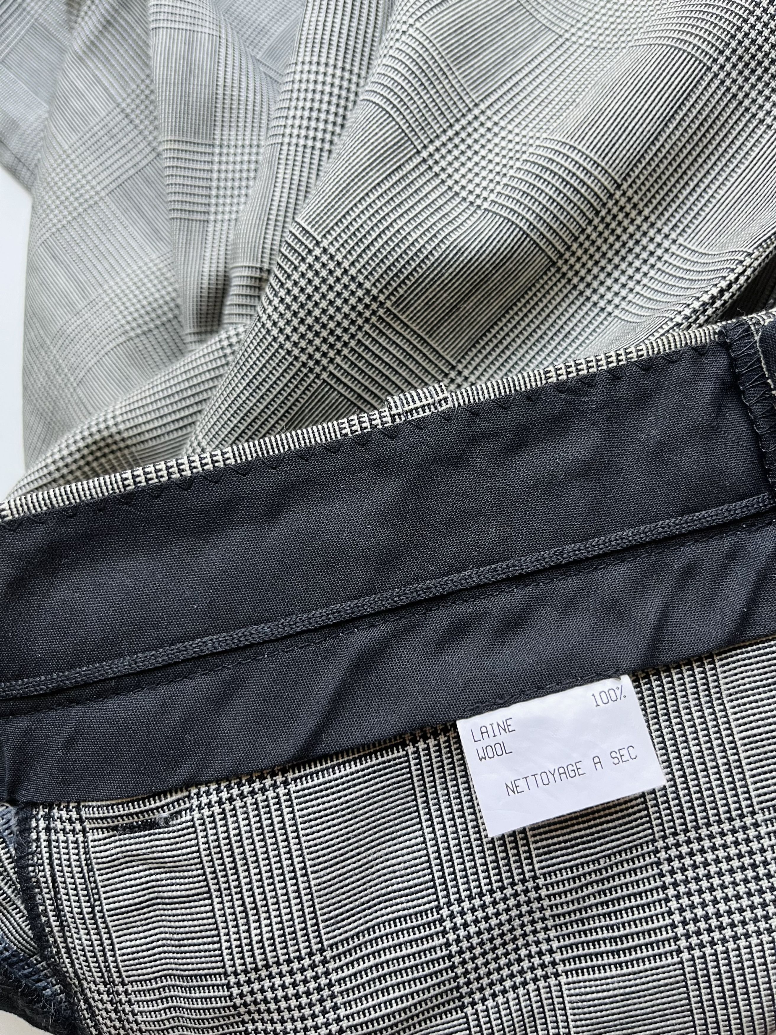 Xavier Delcour XAVIER DELCOUR PLAID RAW CUT TAILORED PANTS Size US 31 - 6 Thumbnail