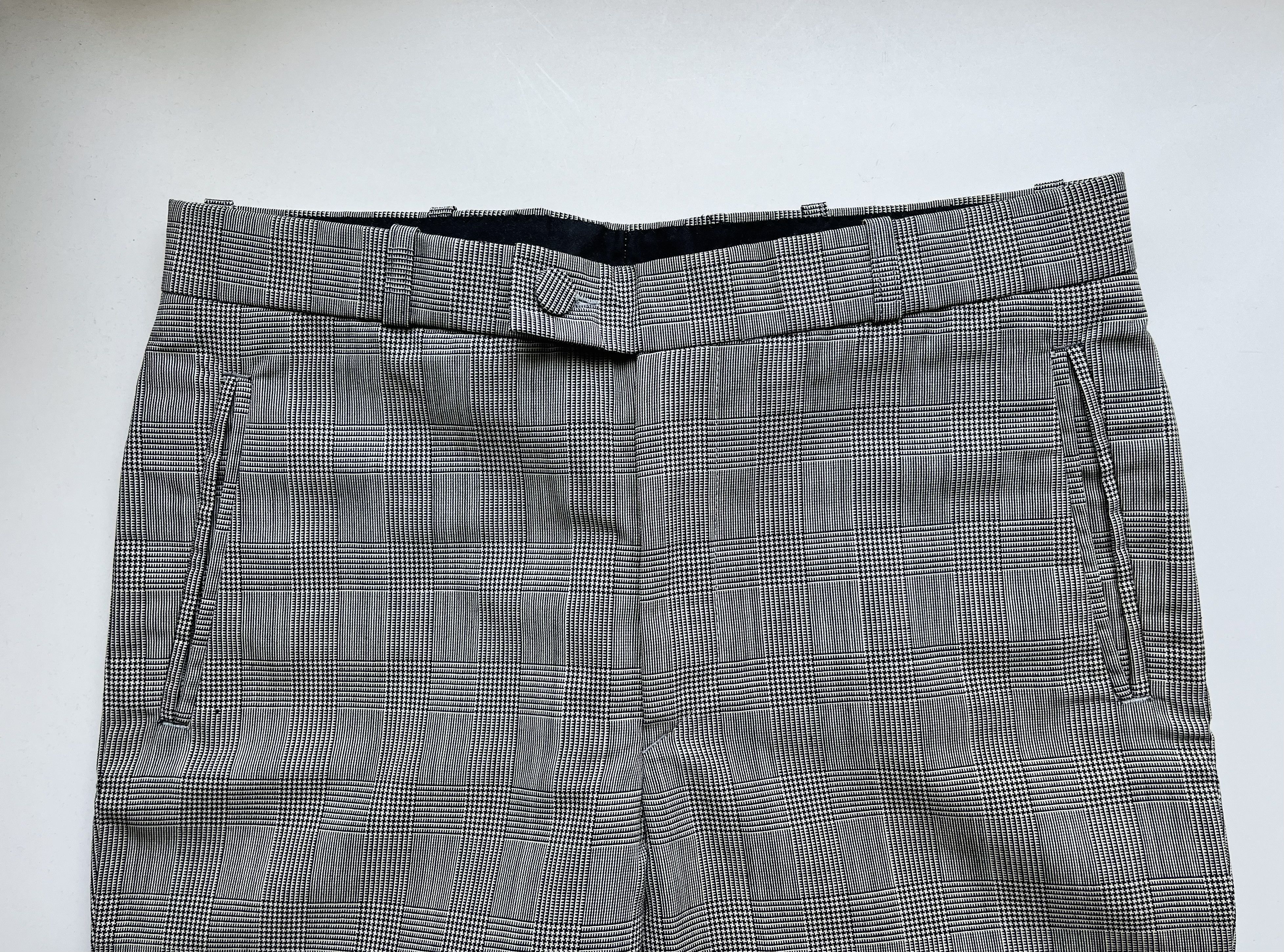 Xavier Delcour XAVIER DELCOUR PLAID RAW CUT TAILORED PANTS Size US 31 - 2 Thumbnail