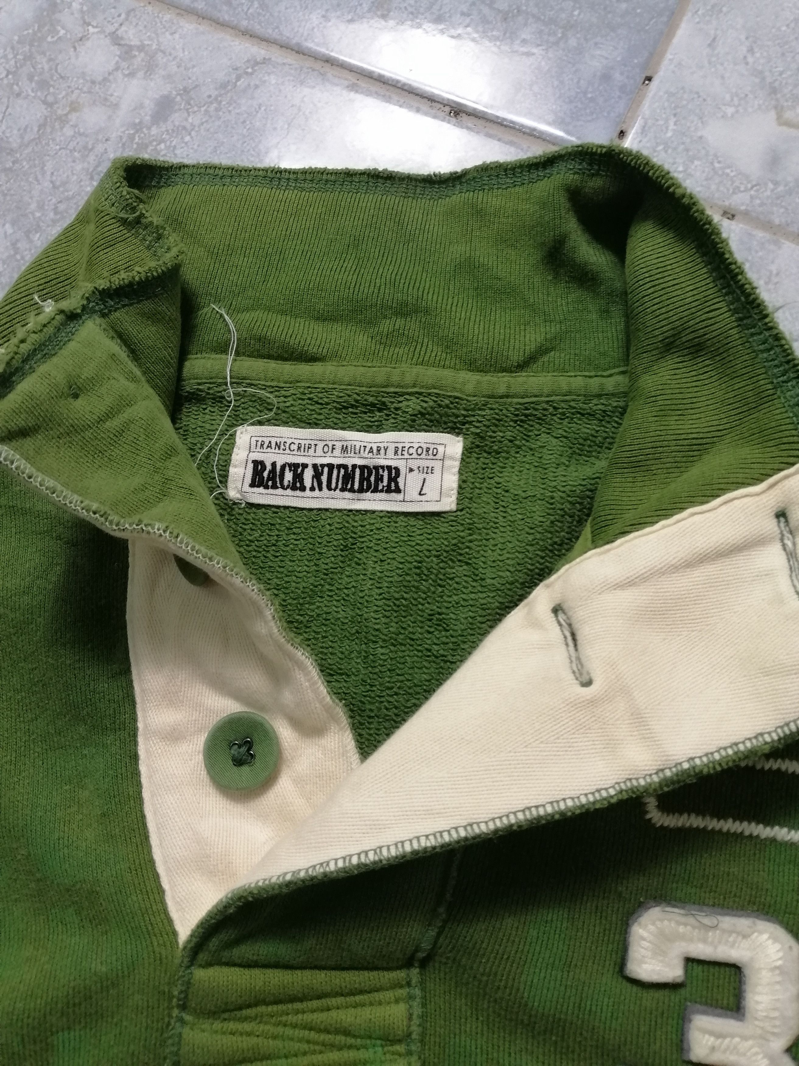 Japanese Brand Rugby Back Number Army Design Olive Size US L / EU 52-54 / 3 - 4 Thumbnail