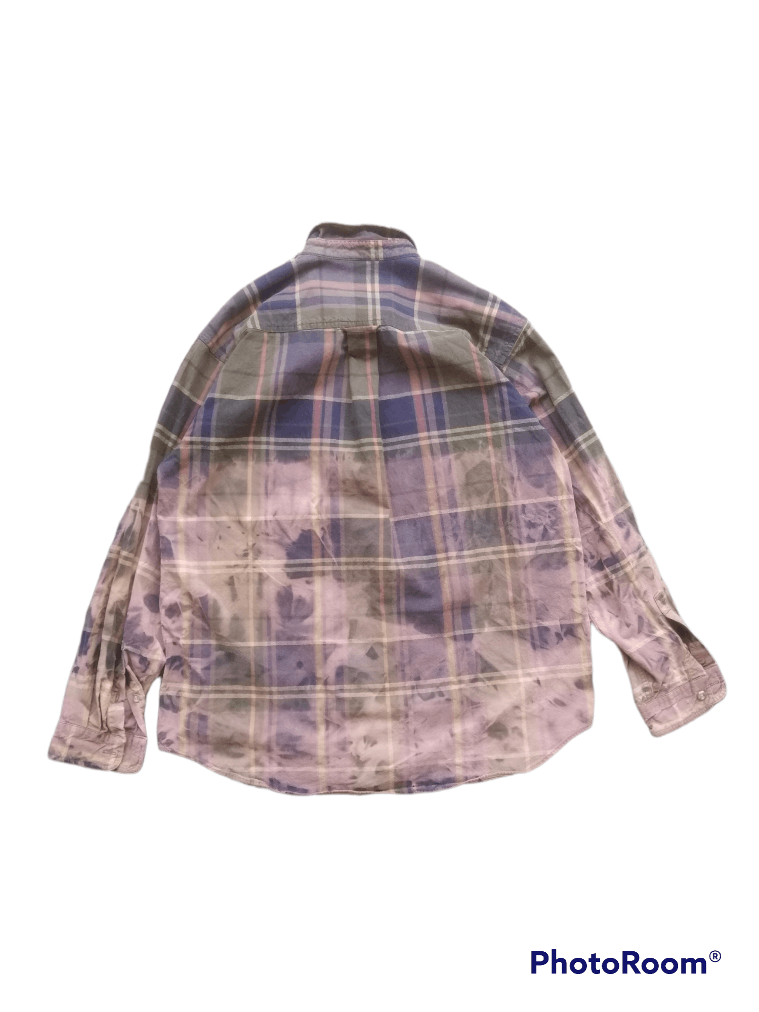 Flannel Eddie Bower Flannel Bleach Distressed Shirt Size US XL / EU 56 / 4 - 3 Thumbnail