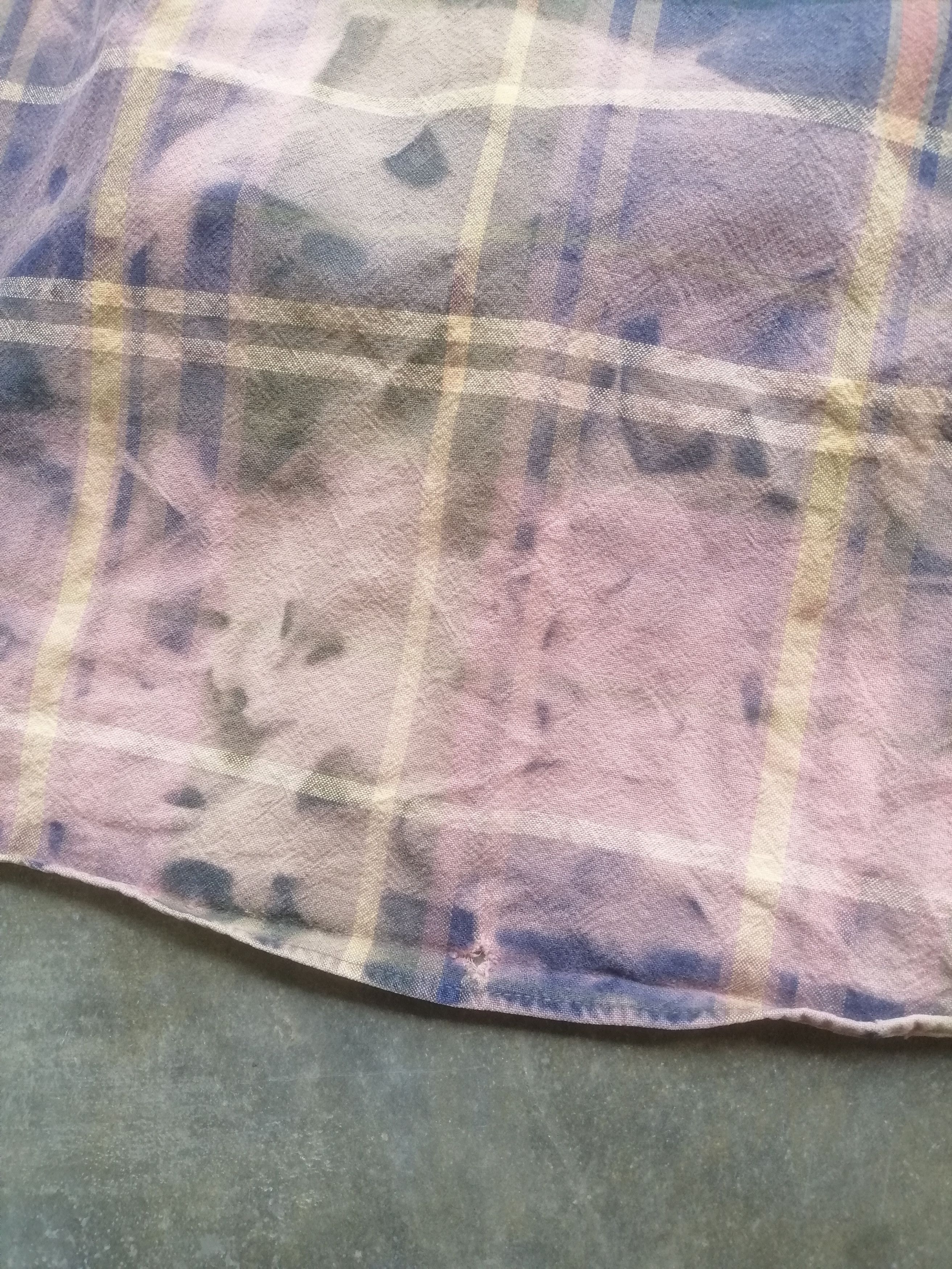 Flannel Eddie Bower Flannel Bleach Distressed Shirt Size US XL / EU 56 / 4 - 6 Thumbnail