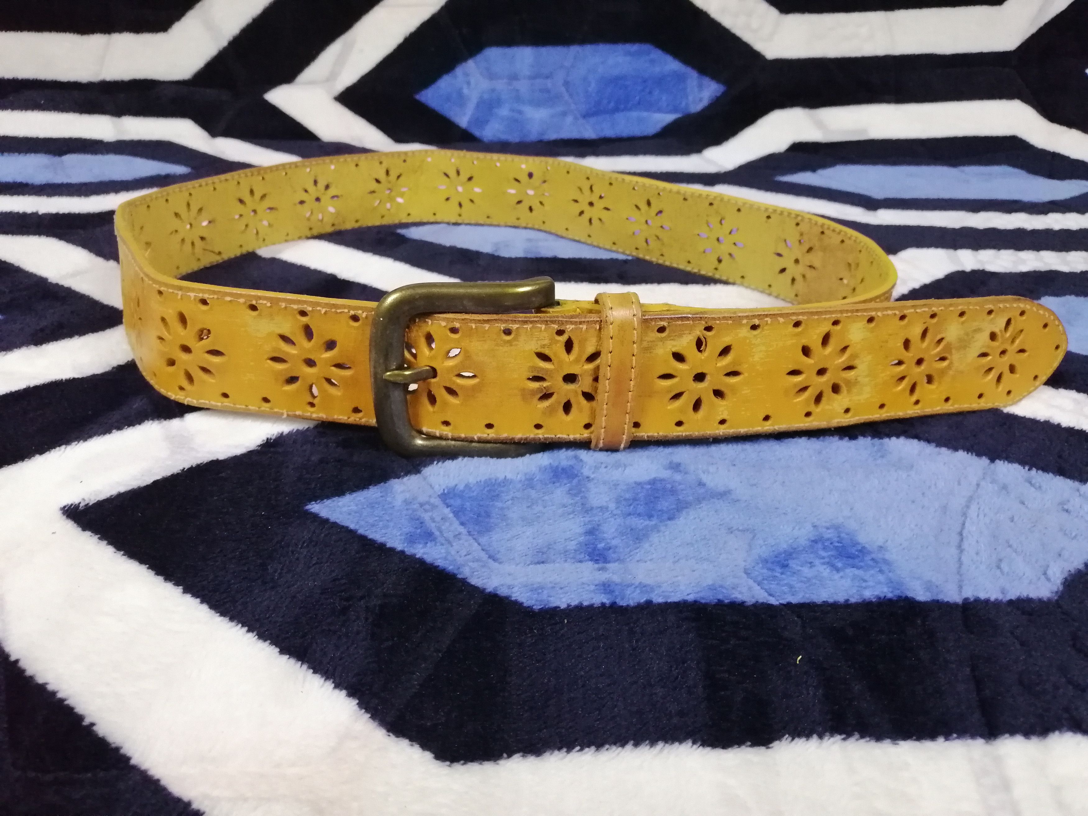 Other Buckle Belt Leather Size ONE SIZE - 1 Thumbnail