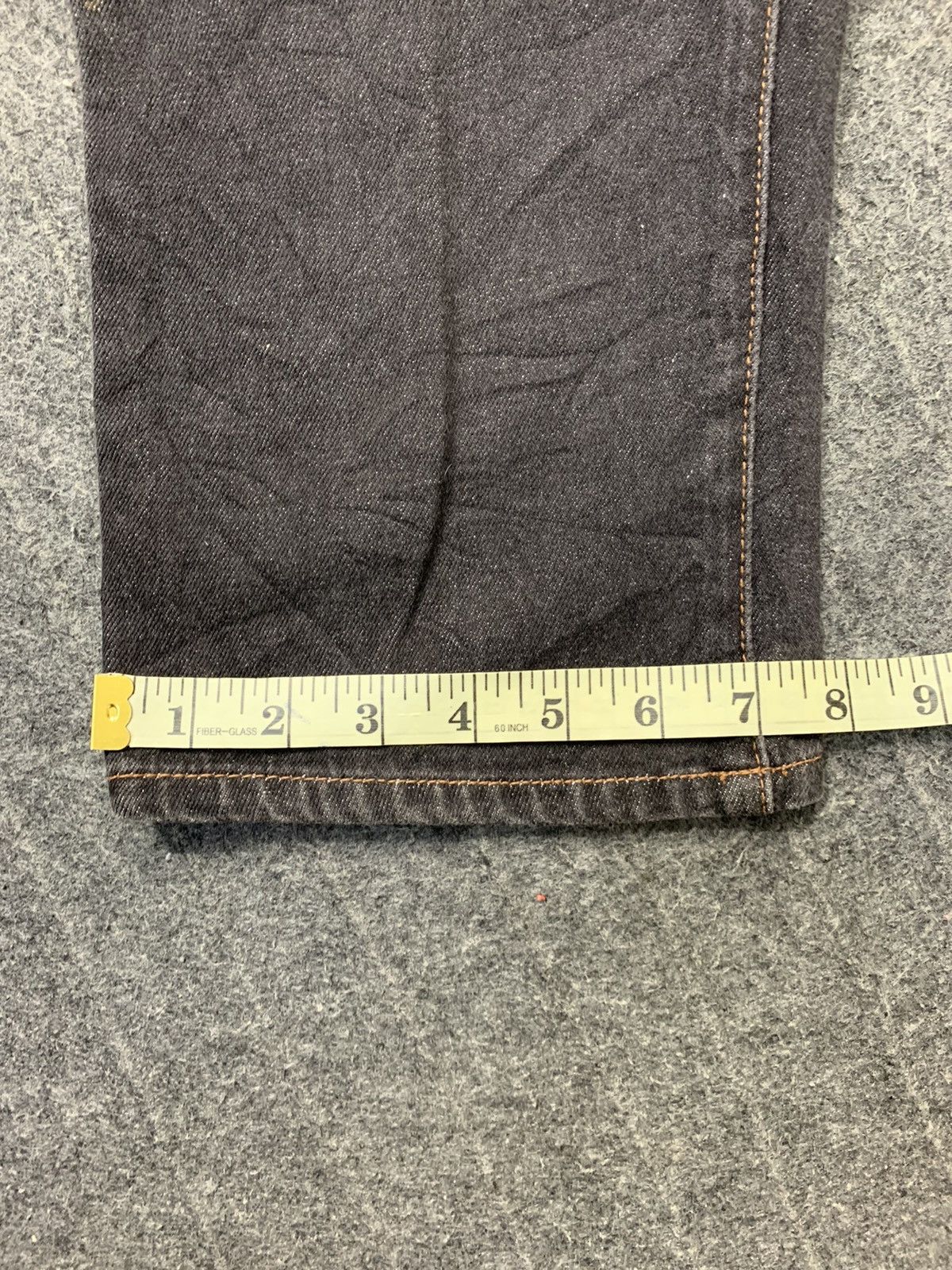 Japanese Brand 90s Kansai Yamamoto 02 Black Tapered Denim Jeans Size 25" / US 0 / IT 36 - 11 Thumbnail