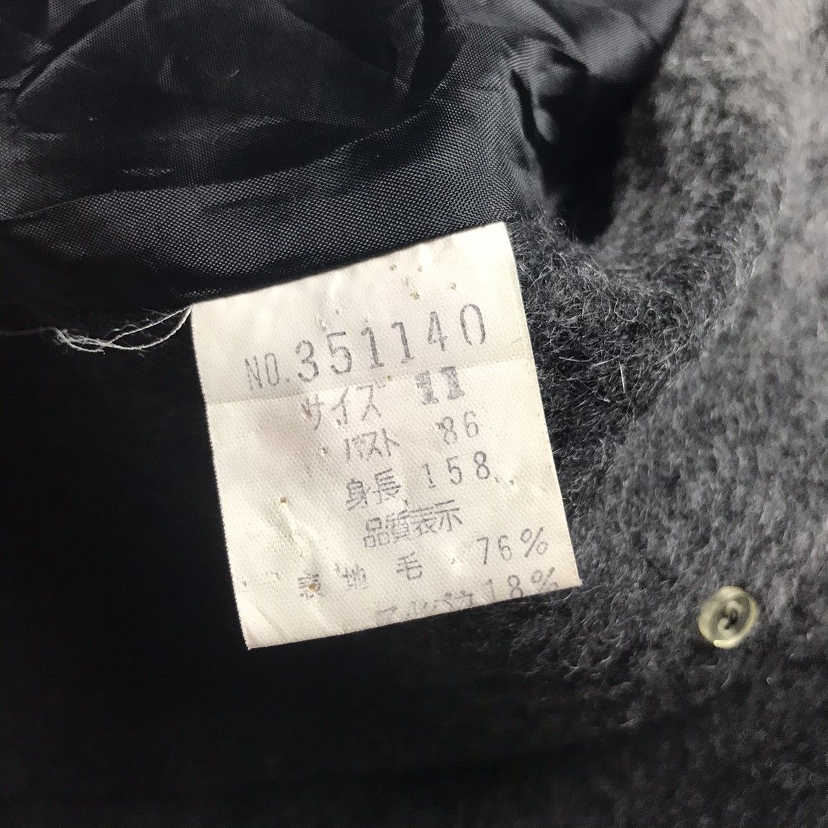 Vintage Alpaca Woolen Fabric Mixed Coat Size US M / EU 48-50 / 2 - 7 Thumbnail