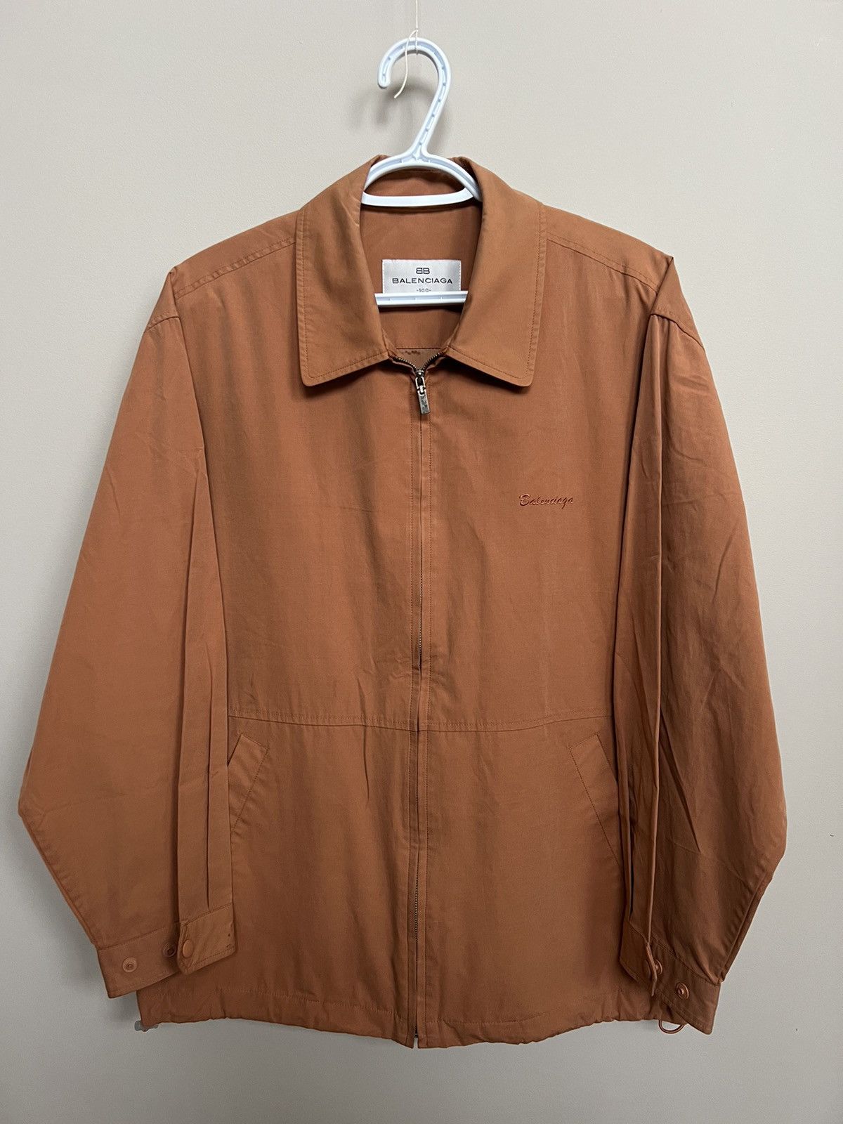 image of Vintage Balenciaga Work Jacket in Brown, Men's (Size XL)