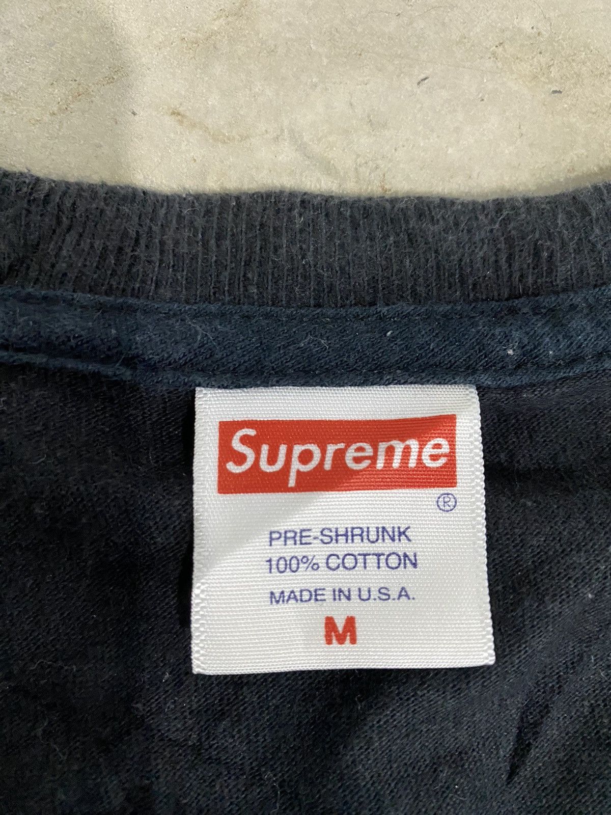 Supreme Supreme Nan Goldin Black Tee Size M Size US M / EU 48-50 / 2 - 8 Thumbnail