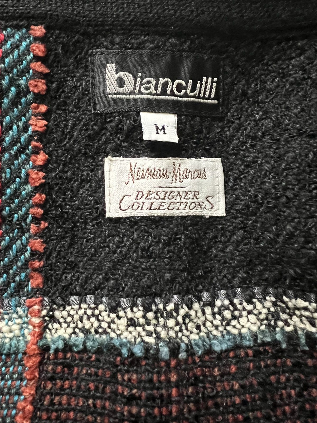 Designer × Neiman Marcus × Vintage Rare Bianculli Wool Knitted Vest Size US M / EU 48-50 / 2 - 9 Thumbnail