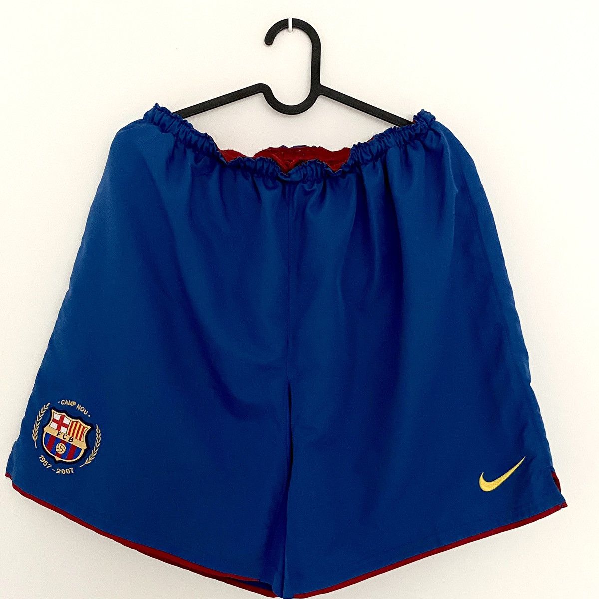 Nike × Vintage 2007 2008 Barcelona Spain Vintage Home Nike Soccer Shorts Size US 36 / EU 52 - 2 Thumbnail