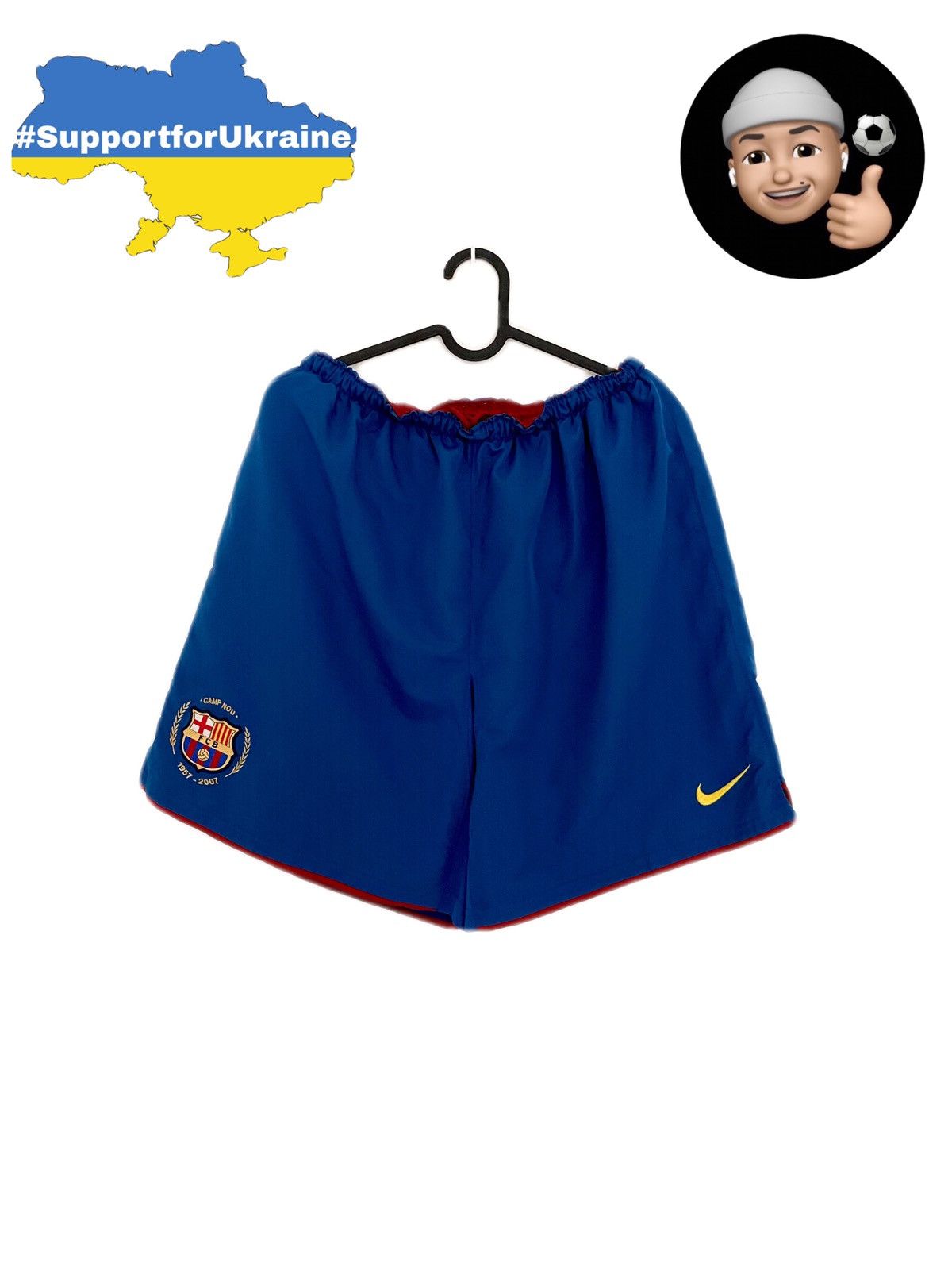Nike × Vintage 2007 2008 Barcelona Spain Vintage Home Nike Soccer Shorts Size US 36 / EU 52 - 1 Thumbnail