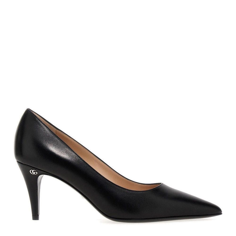 Gucci Double G Leather Pumps Size 36.5