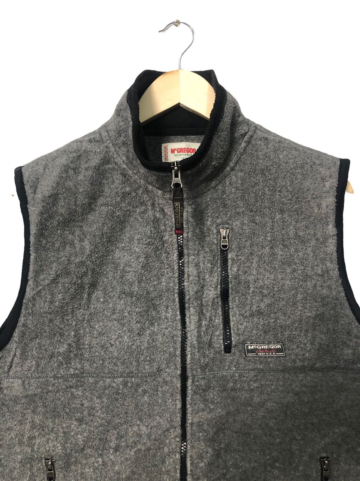 McGregor Vintage Mc Gregor Zipper Ups Fleece Vest Size US L / EU 52-54 / 3 - 3 Thumbnail