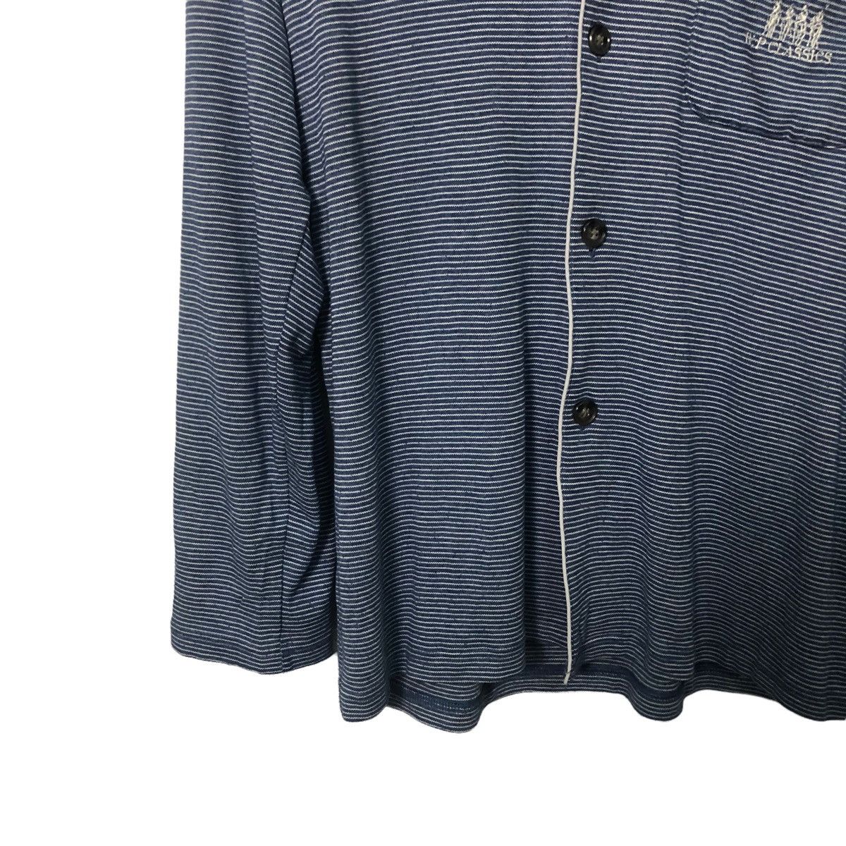 Japanese Brand Vintage World Polo Classic Button Ups Striped Sweater Size US L / EU 52-54 / 3 - 3 Thumbnail