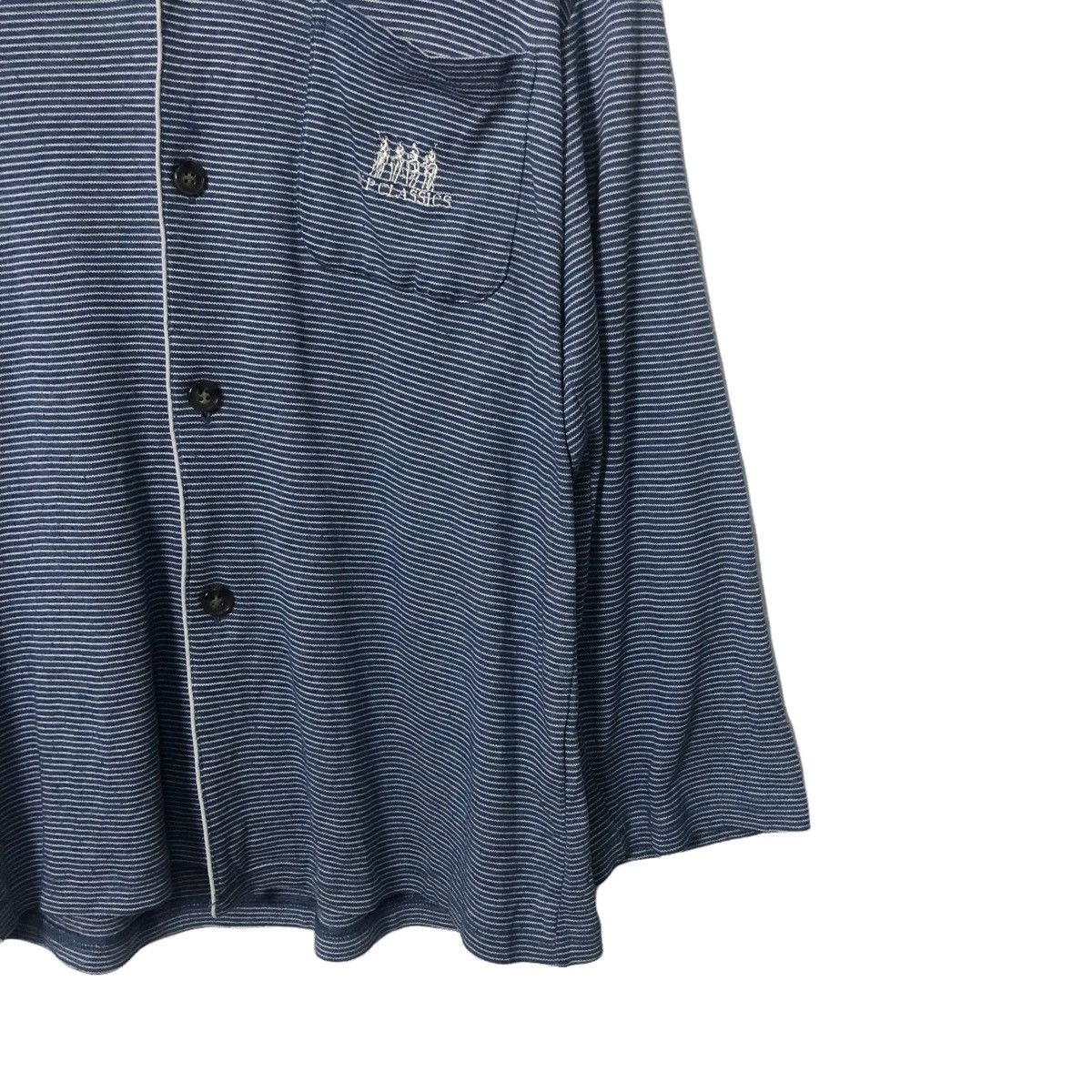 Japanese Brand Vintage World Polo Classic Button Ups Striped Sweater Size US L / EU 52-54 / 3 - 2 Thumbnail