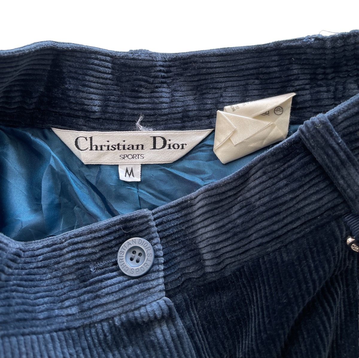 Christian Dior Monsieur Christian Dior Corduroy High Waist Short Pant Size 24" / US 00 / IT 34 - 5 Thumbnail