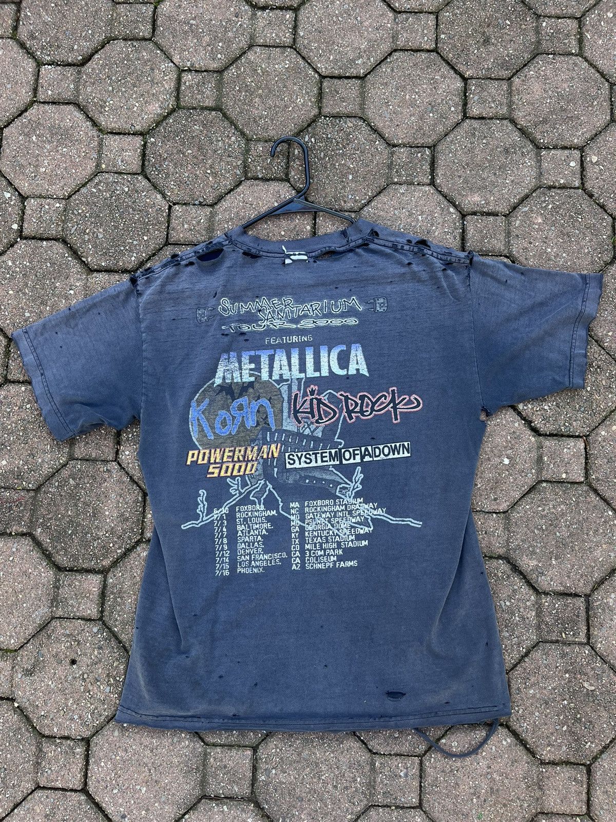 Band Tees × Vintage Vintage Metallica Band Tee Faded Ripped Paper Thin Beauty Size US L / EU 52-54 / 3 - 4 Thumbnail