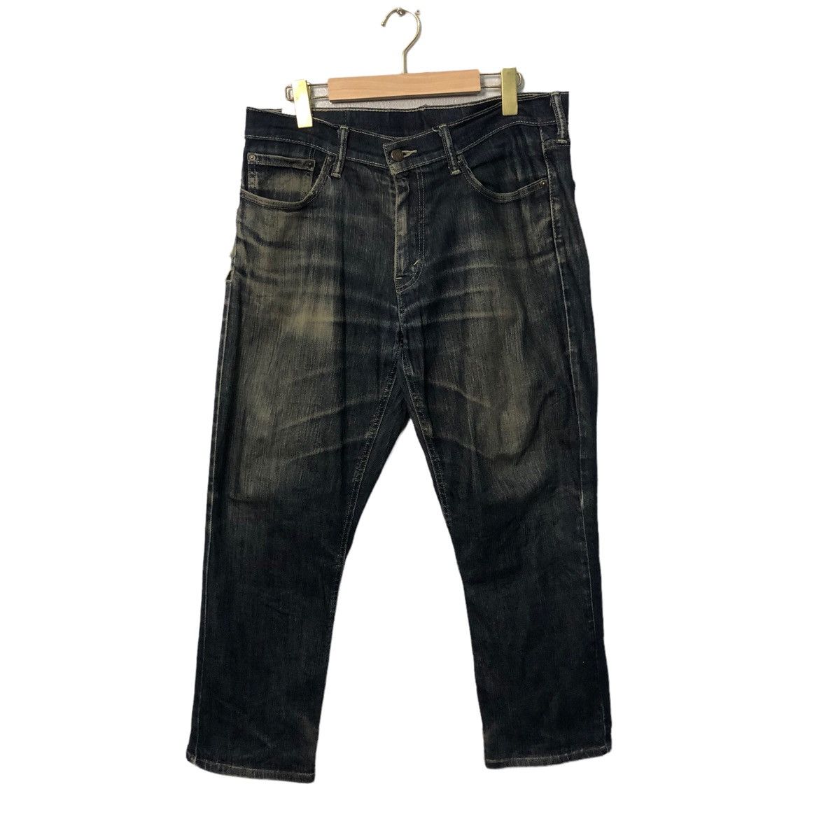 image of Vintage Levis Lot 541 Faded Distressed Denim Pants W35 in Blue, Men's