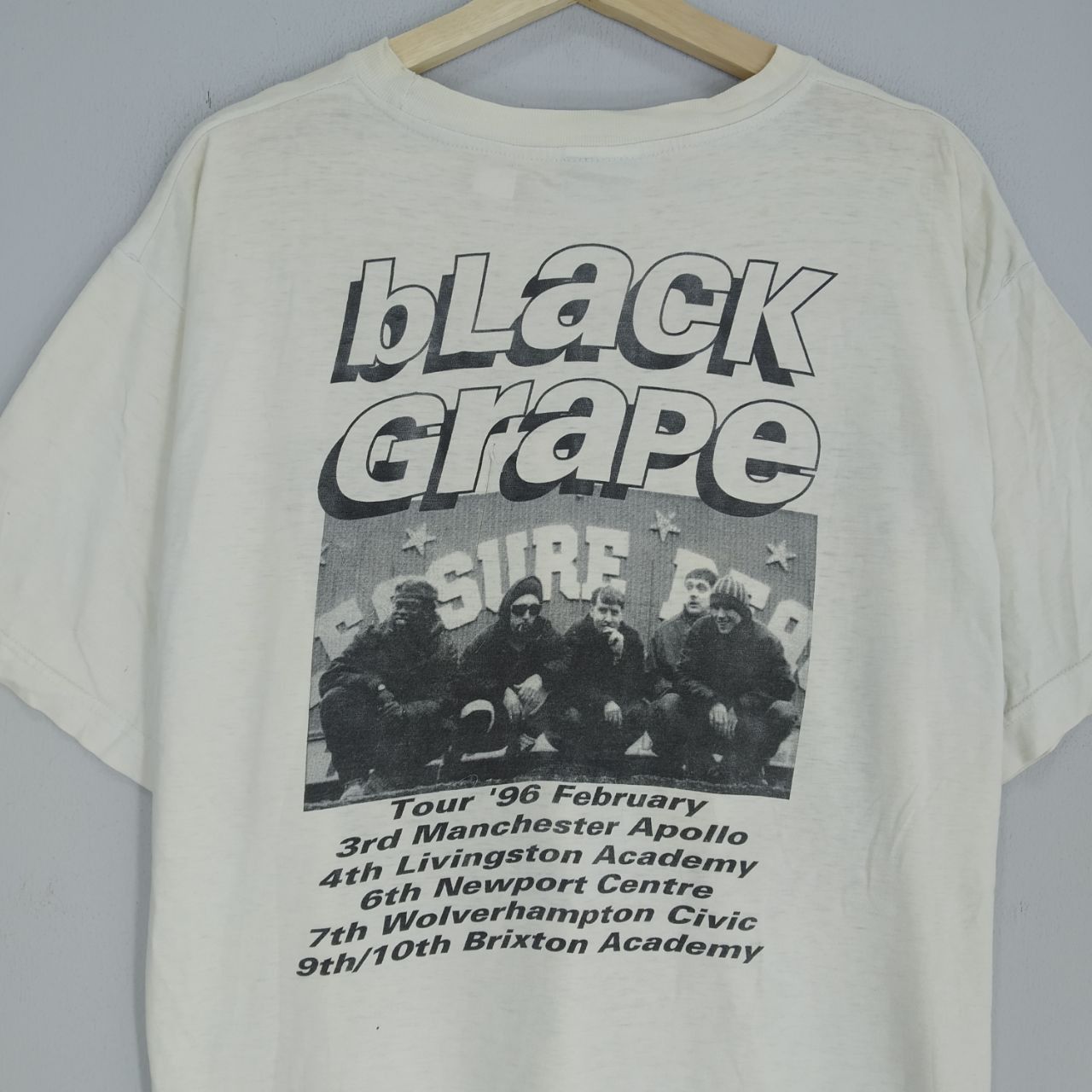 Band Tees Vintage 90s Black Grape Alternative Rock Band Britpop Promo Size US L / EU 52-54 / 3 - 9 Thumbnail