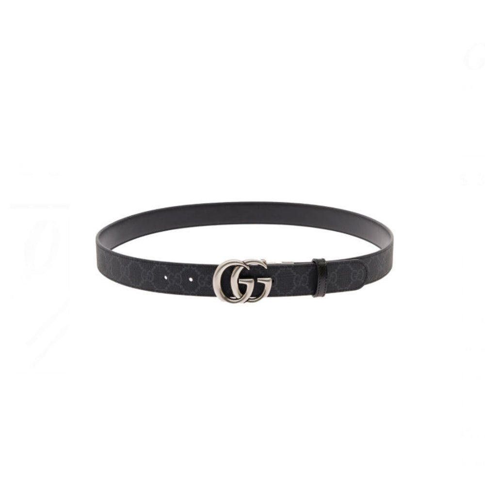 Gucci GG Marmont Reversible Leather Thin Belt Size 100