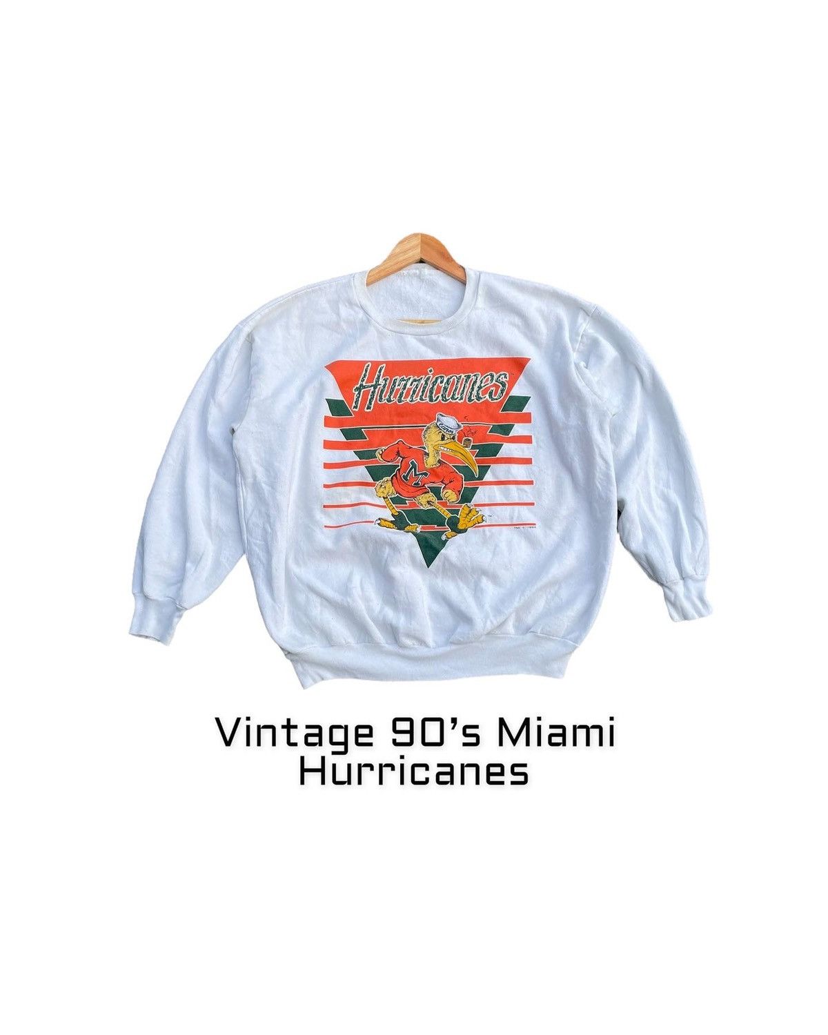 Vintage Vintage Miami Hurricanes Sweatshirt Size US XL / EU 56 / 4 - 1 Thumbnail