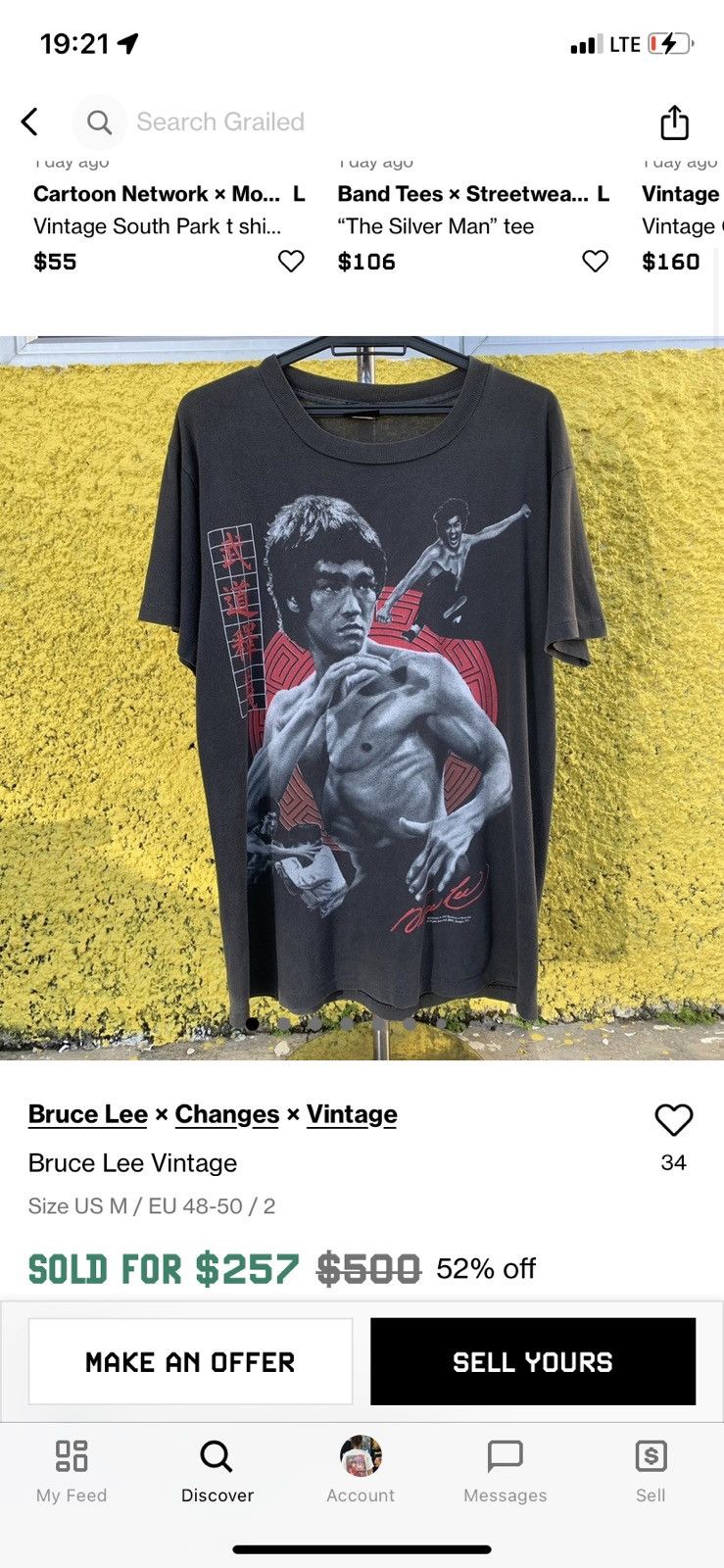 Band Tees Vintage 1997 Bruce Lee Movie T-Shirt Size US L / EU 52-54 / 3 - 1 Thumbnail
